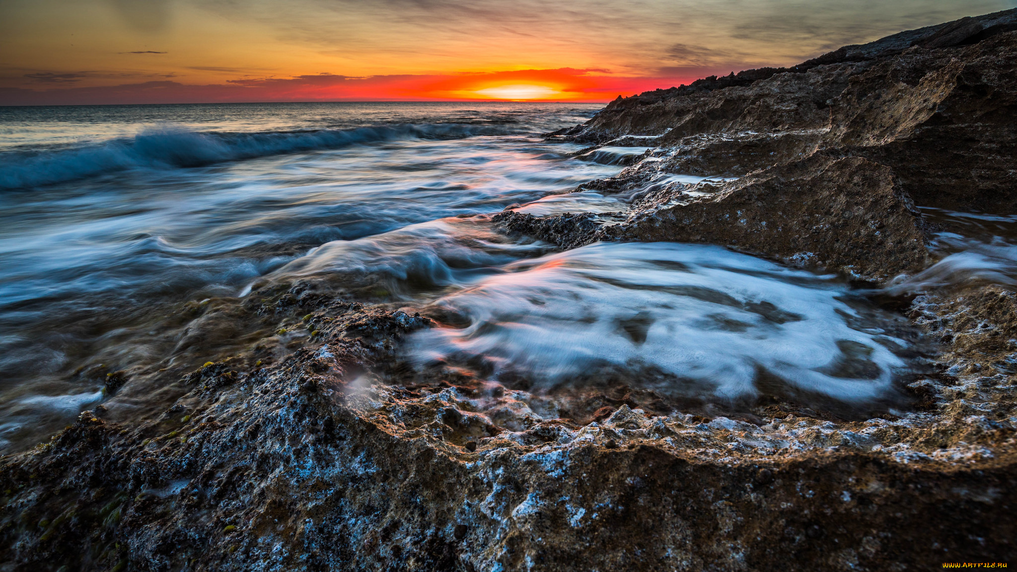 природа, побережье, берег, море