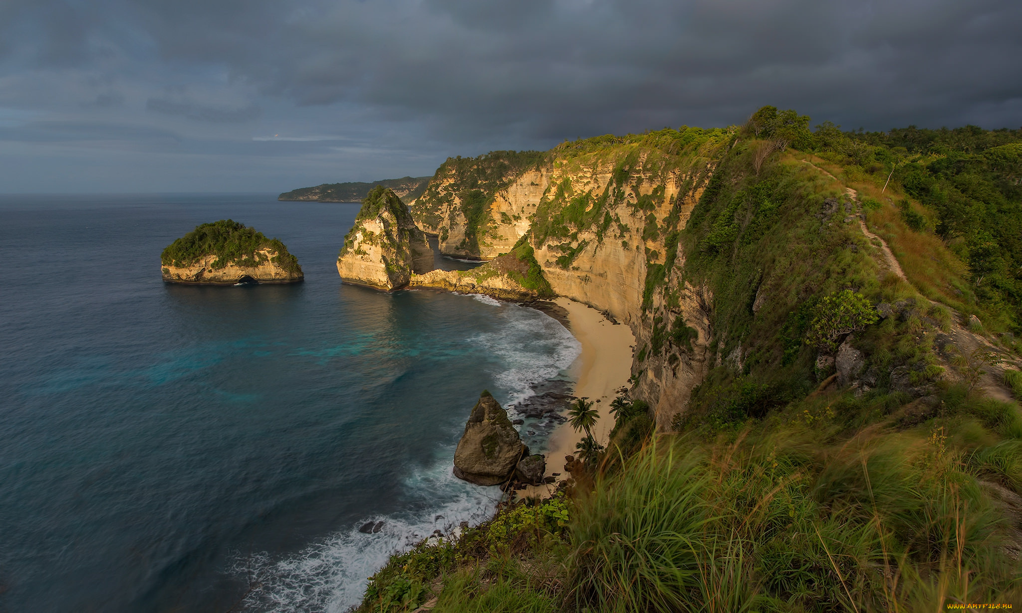 природа, побережье, берег, море