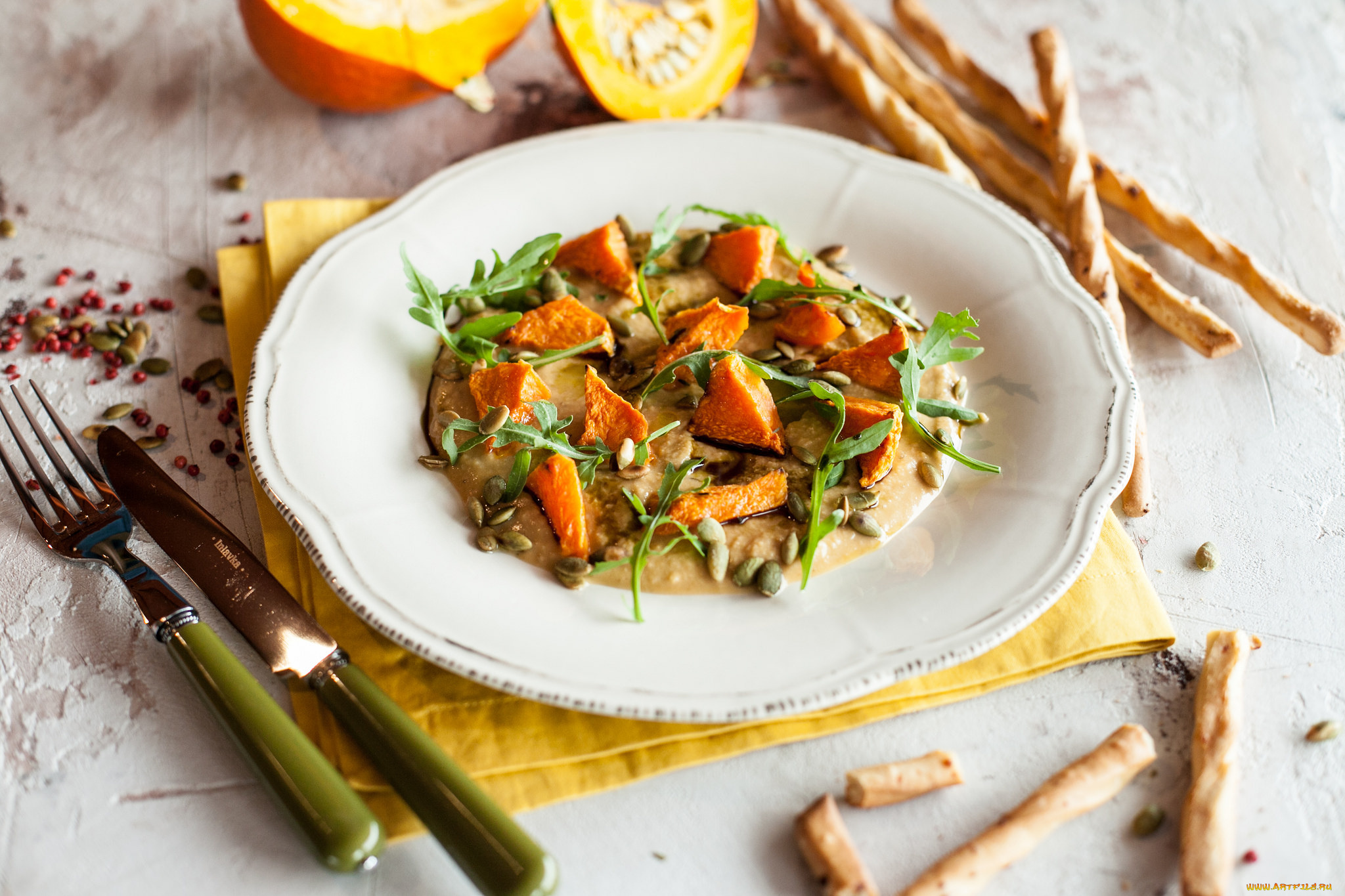 еда, вторые, блюда, палочки, тыква, второе, блюдо, орешки