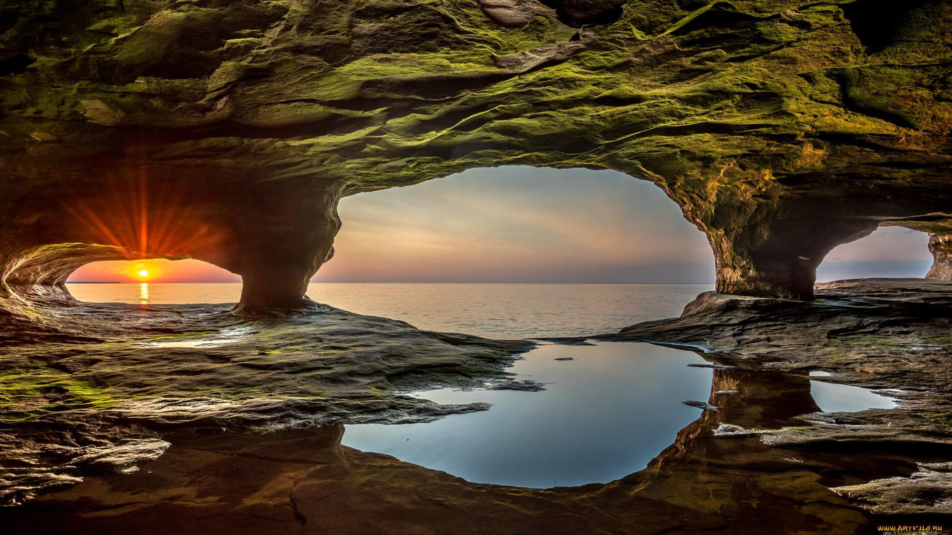 природа, побережье, простор