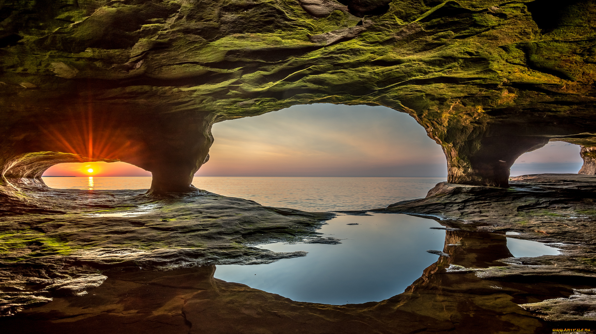 природа, побережье, простор