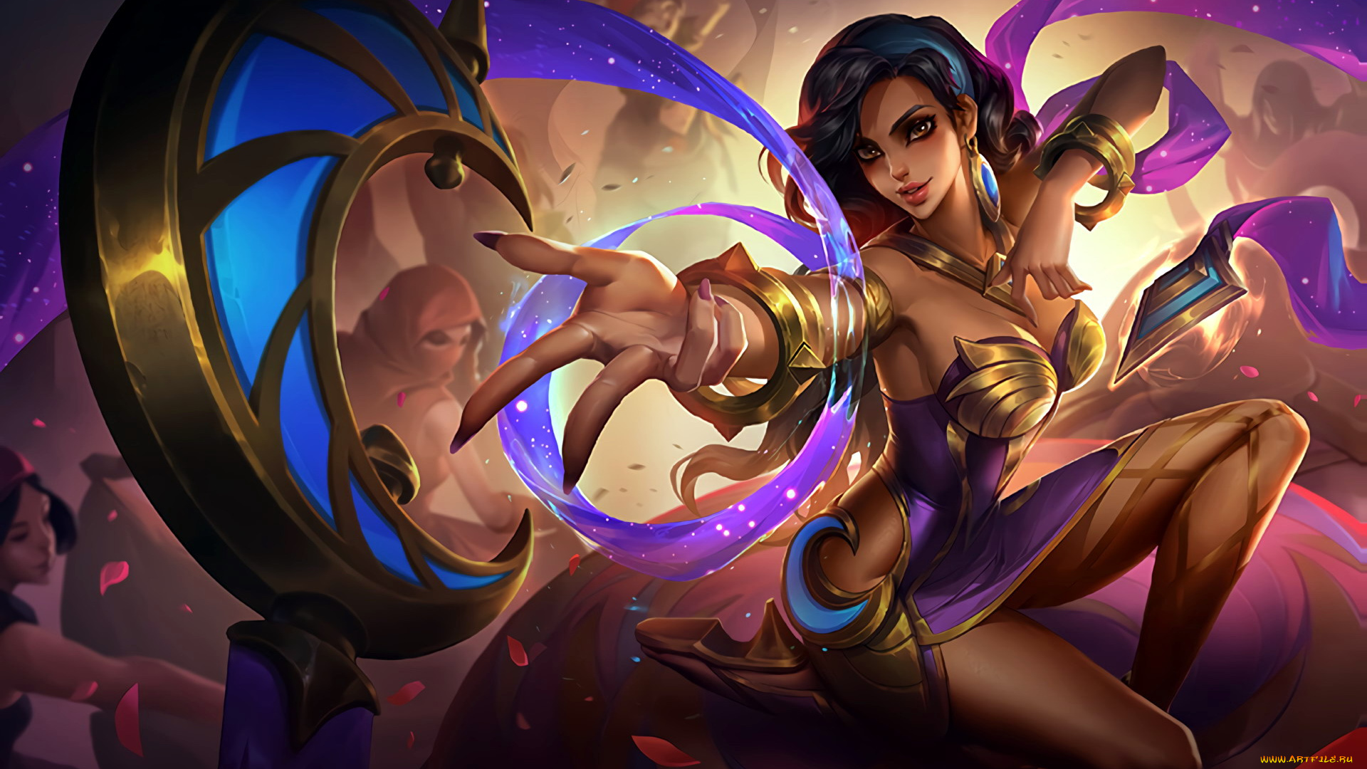 видео, игры, mobile, legends, , bang, bang, эсмеральда, ленты, лепестки