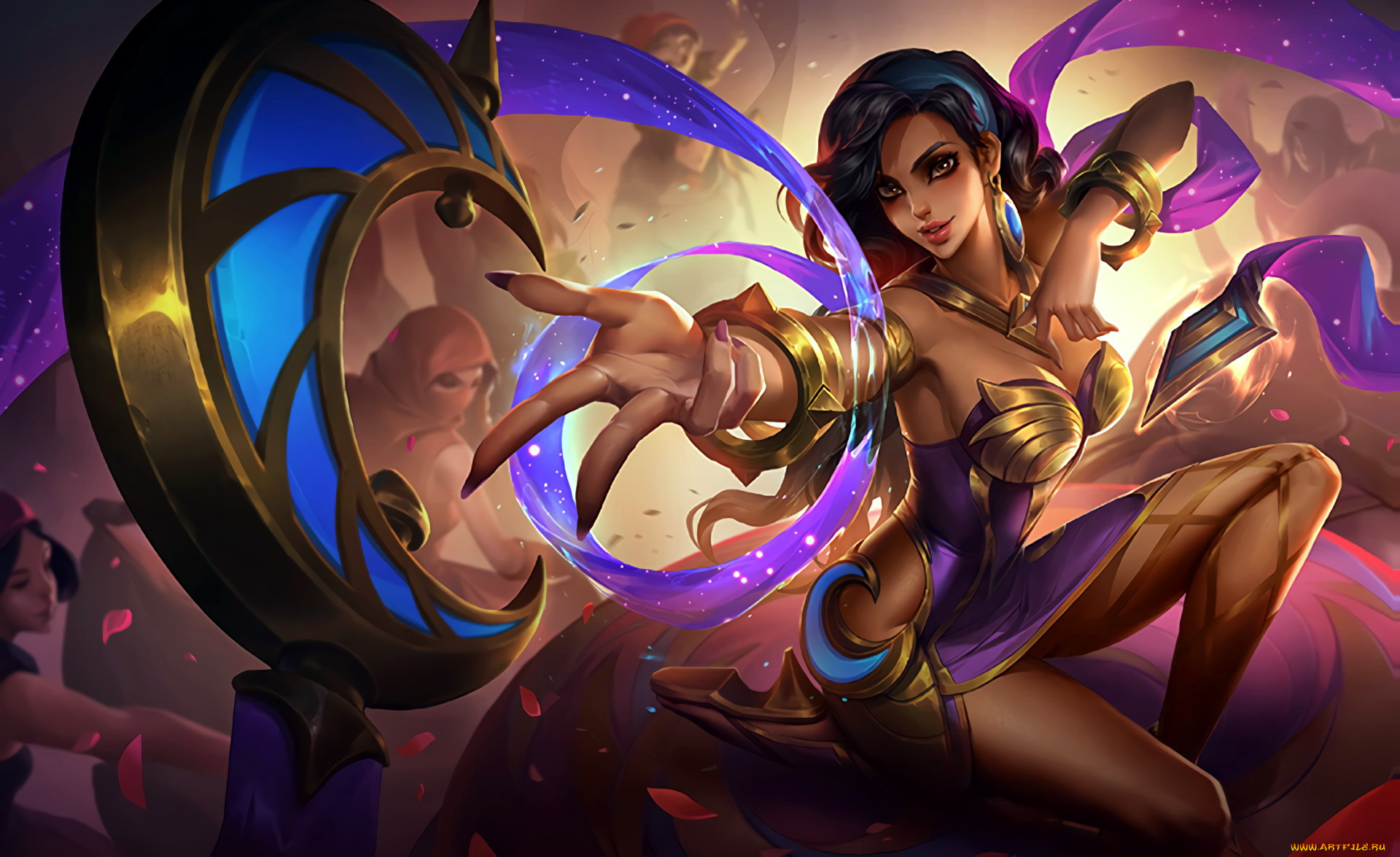 видео, игры, mobile, legends, , bang, bang, эсмеральда, ленты, лепестки