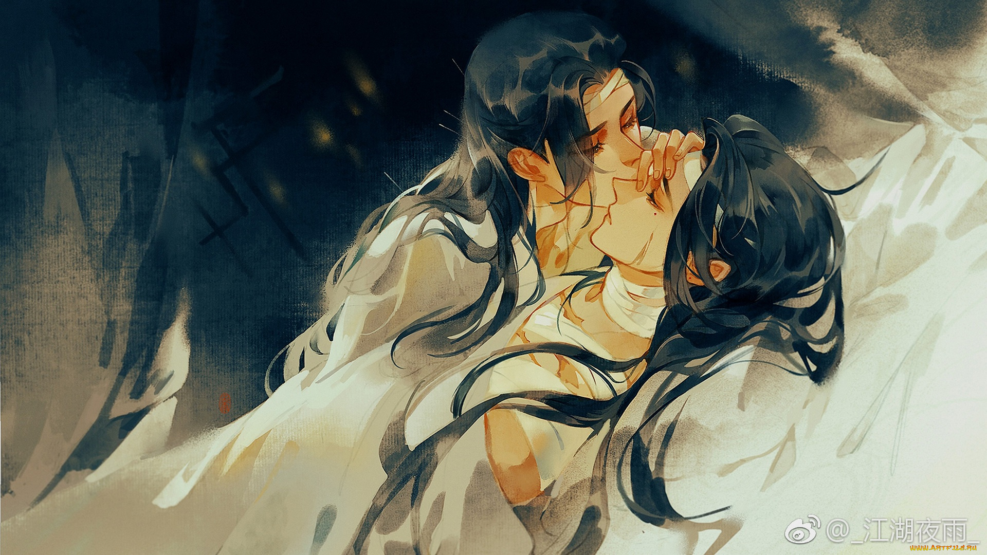 аниме, jianghu, ye, yu, , artbook, парень