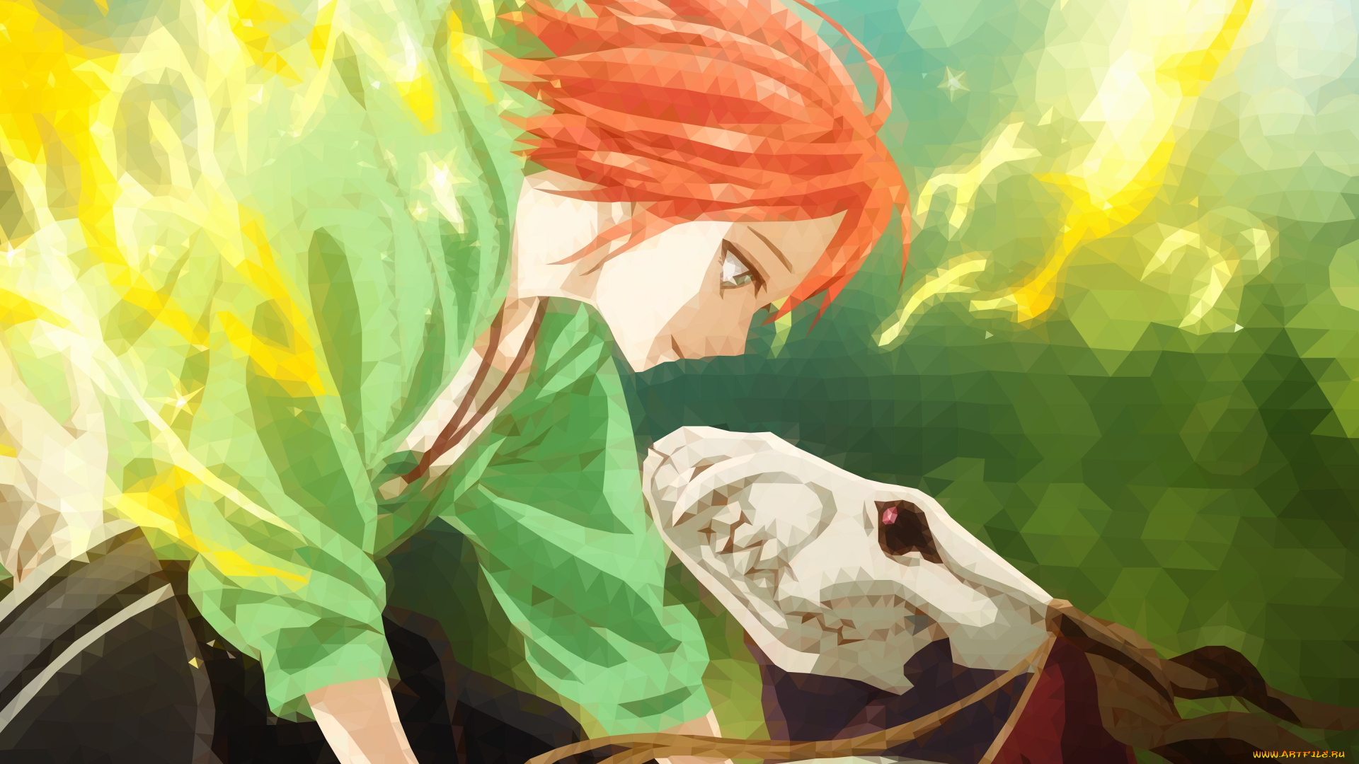 аниме, mahou, tsukai, no, yome, невеста, чародея