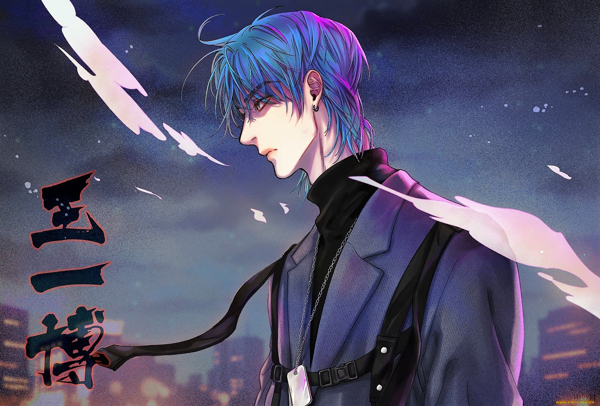 аниме, unknown, , другое, , парень, город