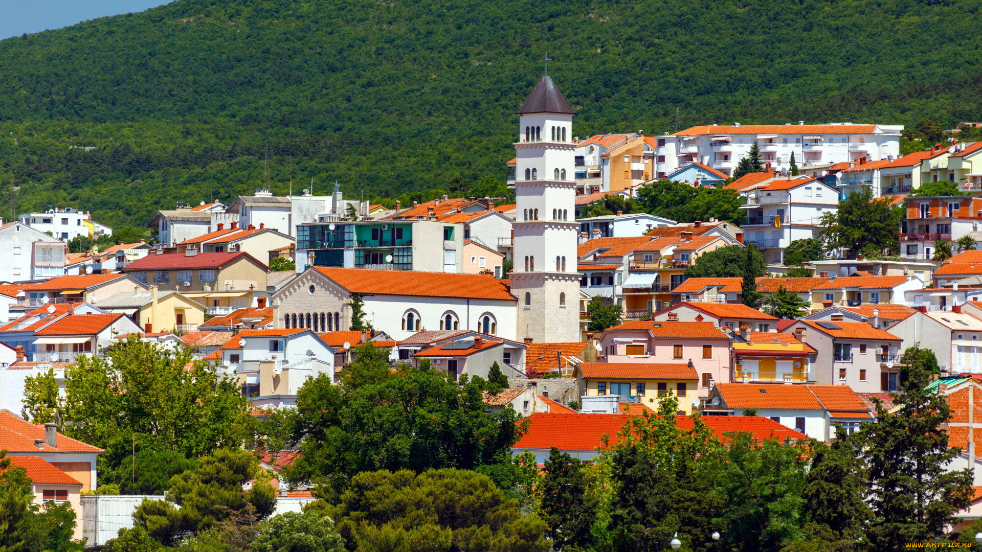 crikvenica, croatia, города, -, панорамы