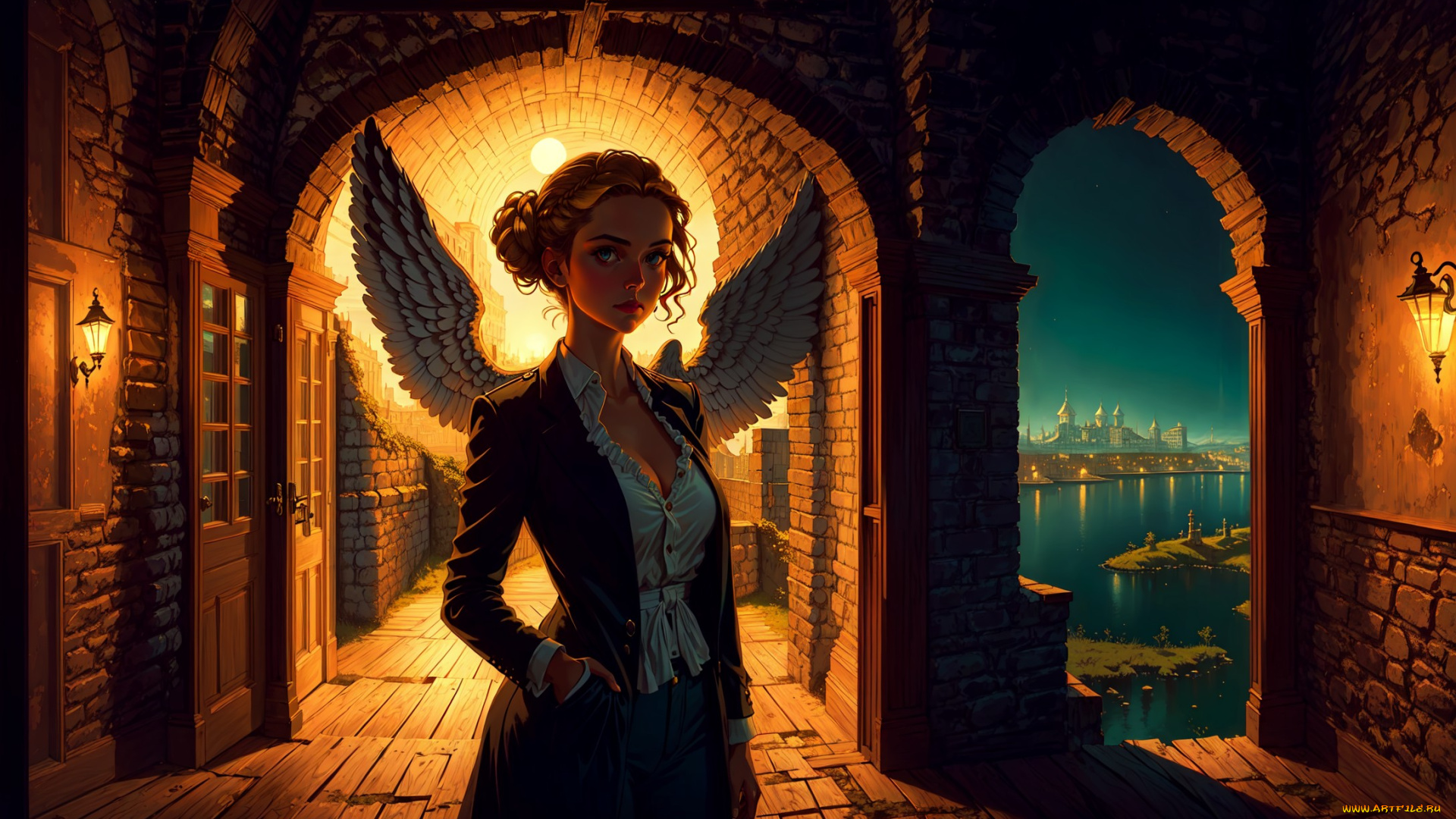 аниме, ангелы, , демоны, нейросети, графика, нейроарт, ai, art, нейронные, сети, рисунки, нейро, искусство