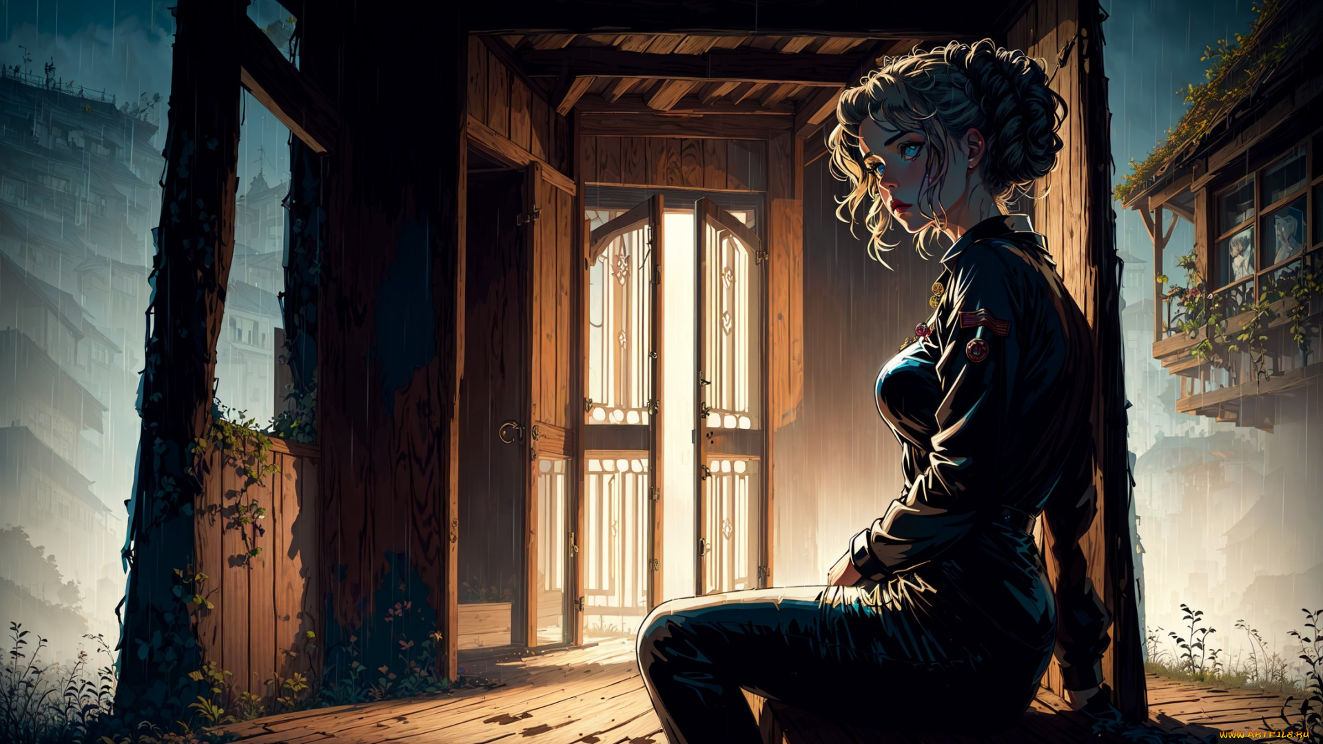 аниме, город, , улицы, , интерьер, , здания, нейросети, графика, нейроарт, ai, art, нейронные, сети, рисунки, нейро, искусство