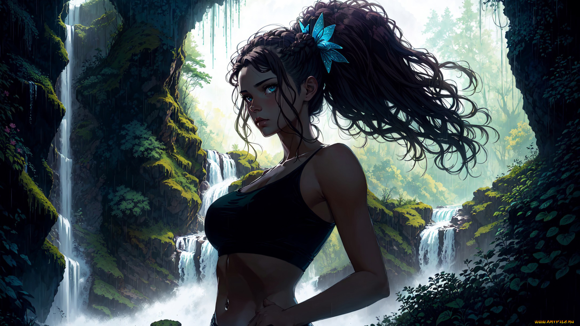 аниме, пейзажи, , природа, нейросети, графика, нейроарт, ai, art, нейронные, сети, рисунки, нейро, искусство