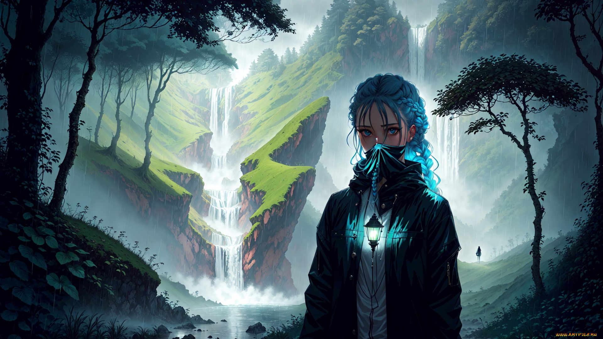 аниме, пейзажи, , природа, нейросети, графика, нейроарт, ai, art, нейронные, сети, рисунки, нейро, искусство