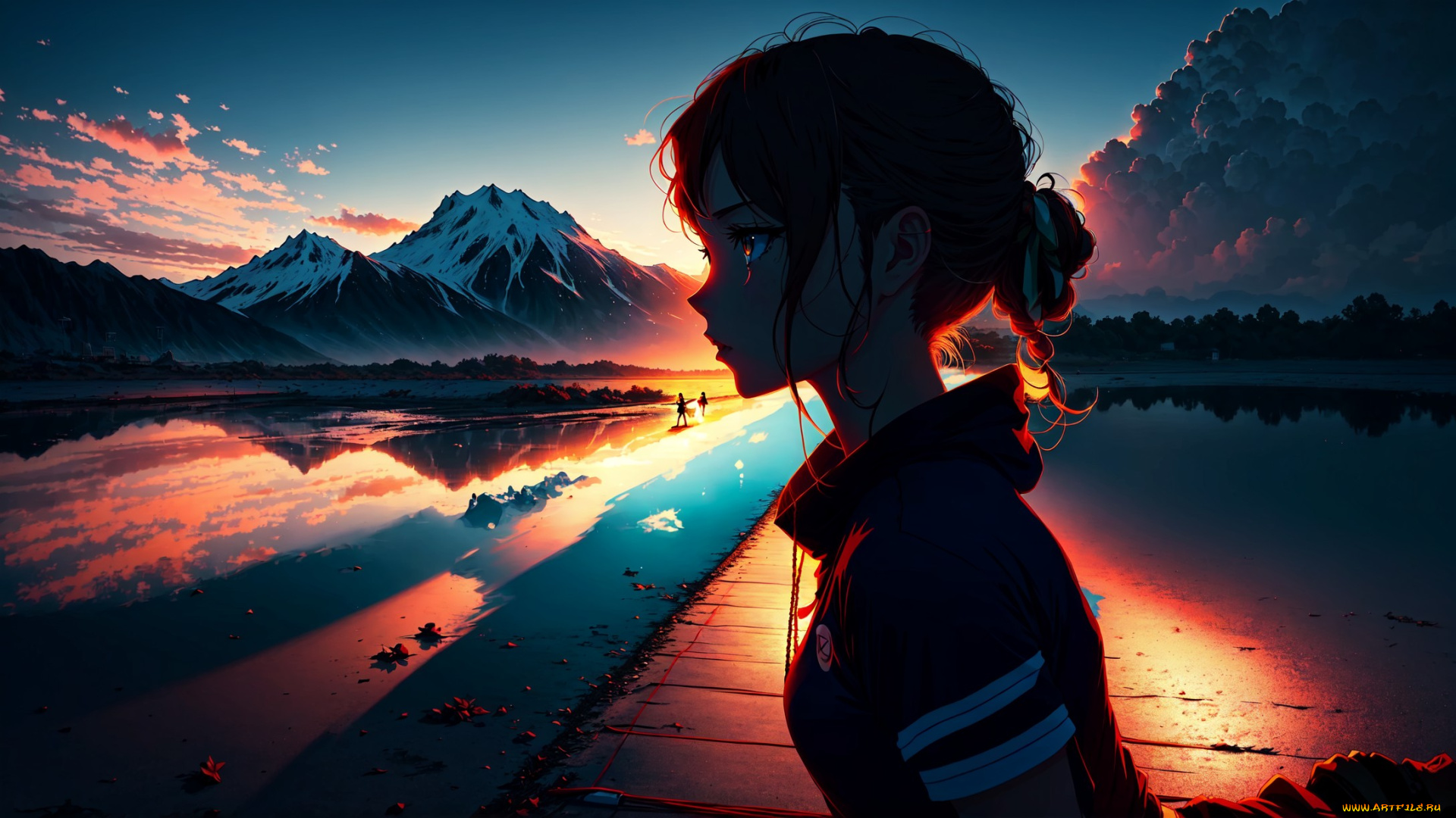 аниме, пейзажи, , природа, нейросети, графика, нейроарт, ai, art, нейронные, сети, рисунки, нейро, искусство