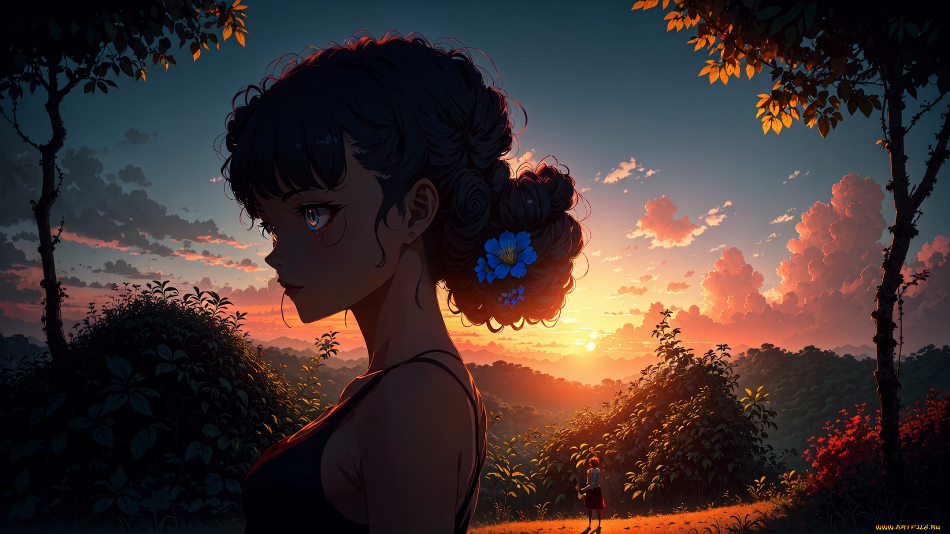 аниме, пейзажи, , природа, нейросети, графика, нейроарт, ai, art, нейронные, сети, рисунки, нейро, искусство