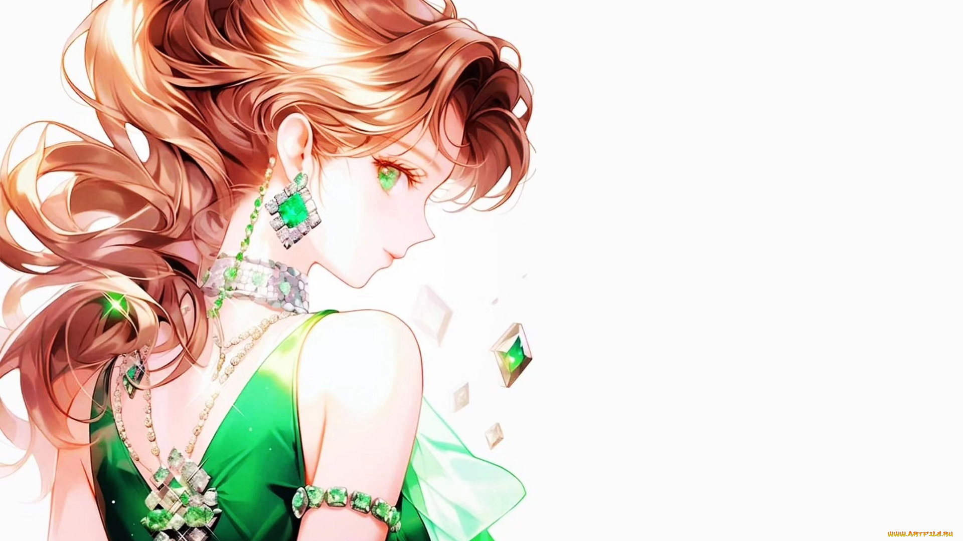 аниме, unknown, , другое, , девушка, украшения