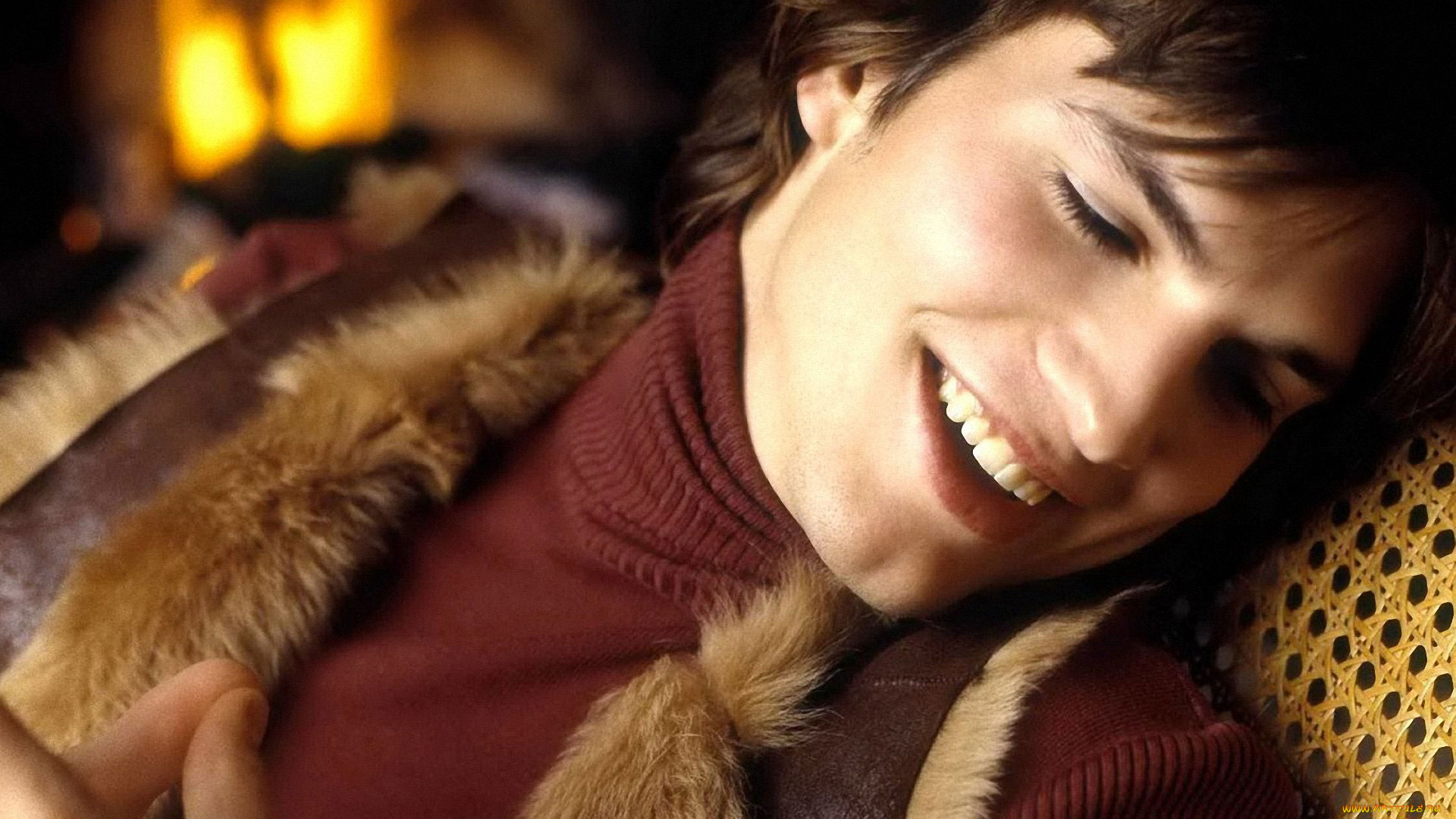 мужчины, ashton, kutcher, актер, лицо, свитер, мех