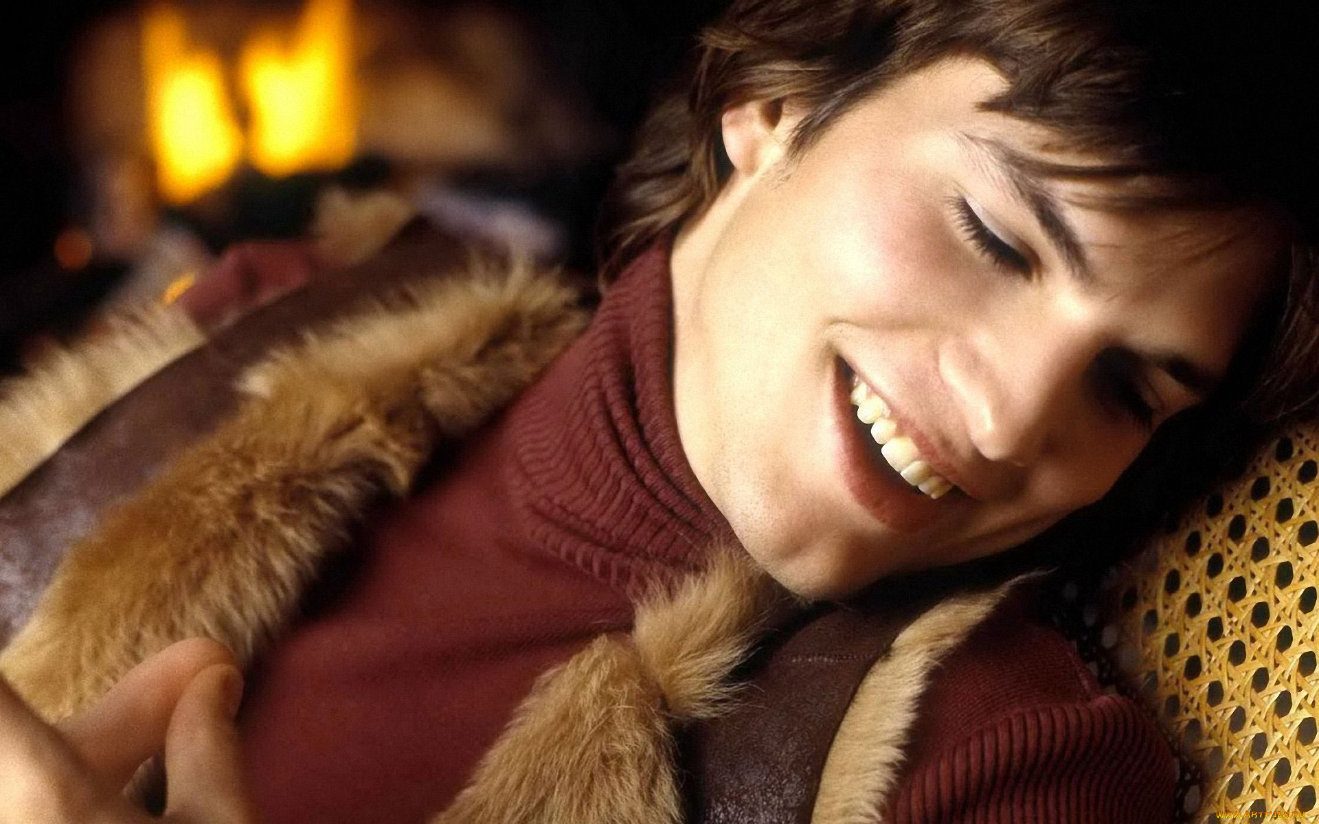 мужчины, ashton, kutcher, актер, лицо, свитер, мех