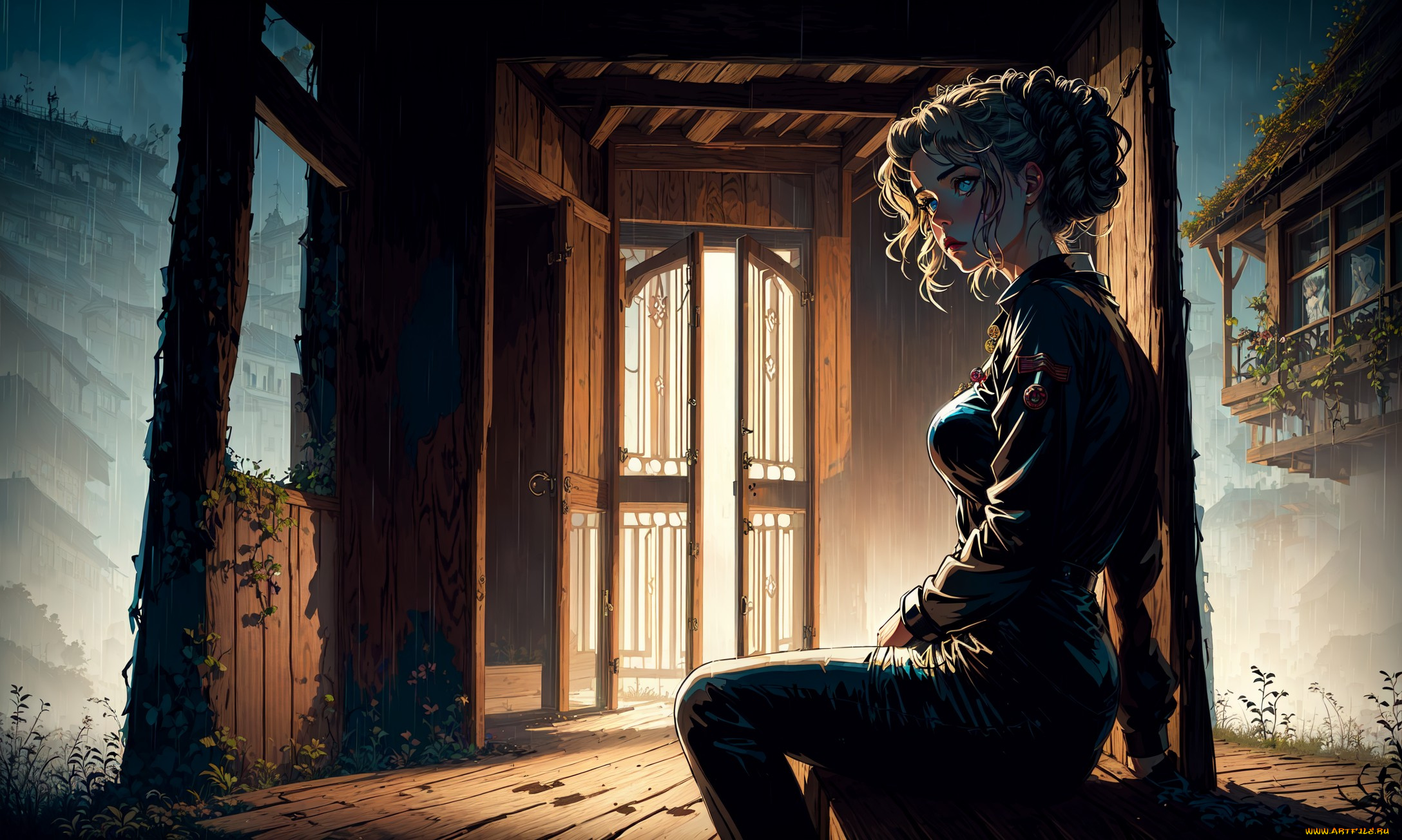 аниме, город, , улицы, , интерьер, , здания, нейросети, графика, нейроарт, ai, art, нейронные, сети, рисунки, нейро, искусство