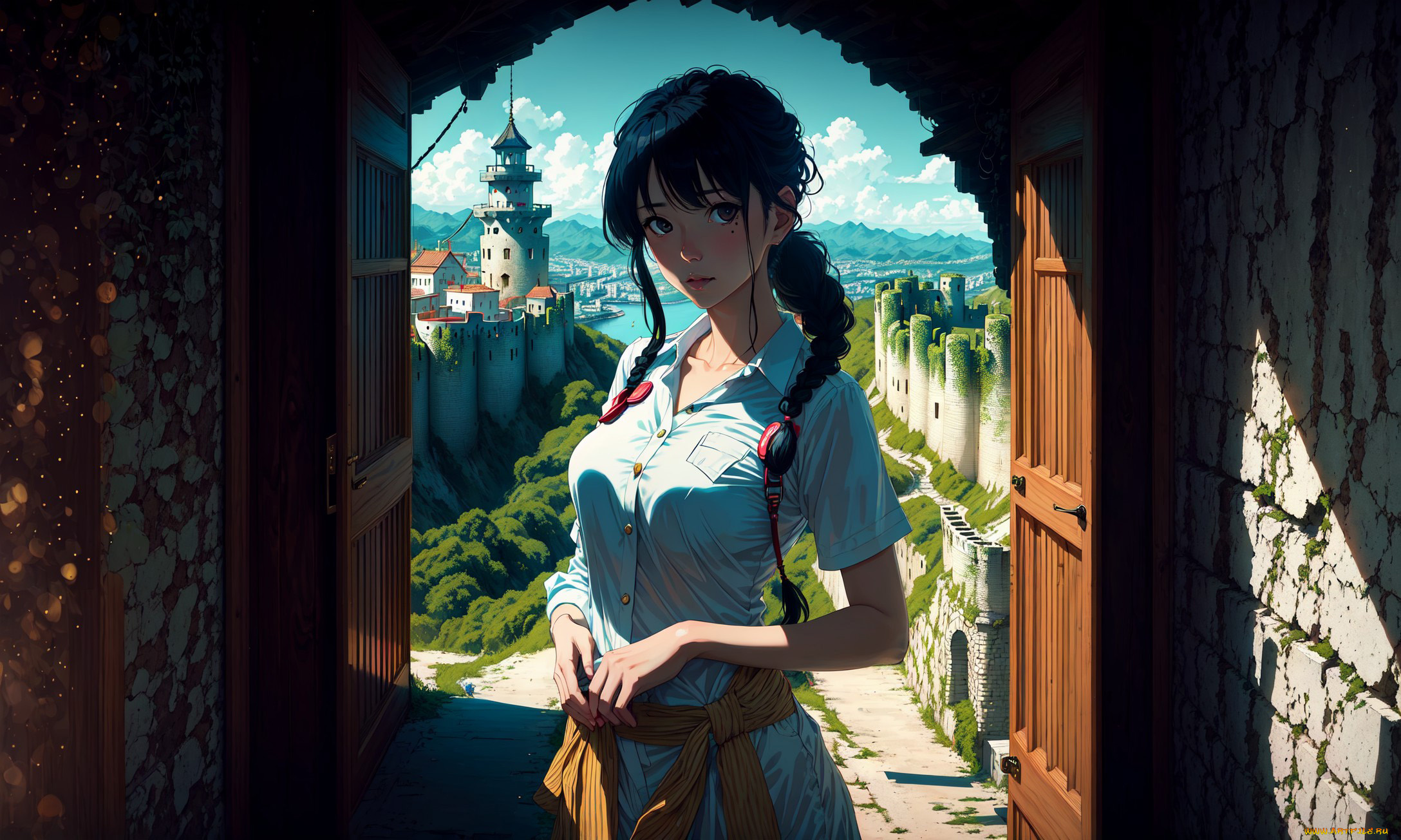 аниме, город, , улицы, , интерьер, , здания, нейросети, графика, нейроарт, ai, art, нейронные, сети, рисунки, нейро, искусство