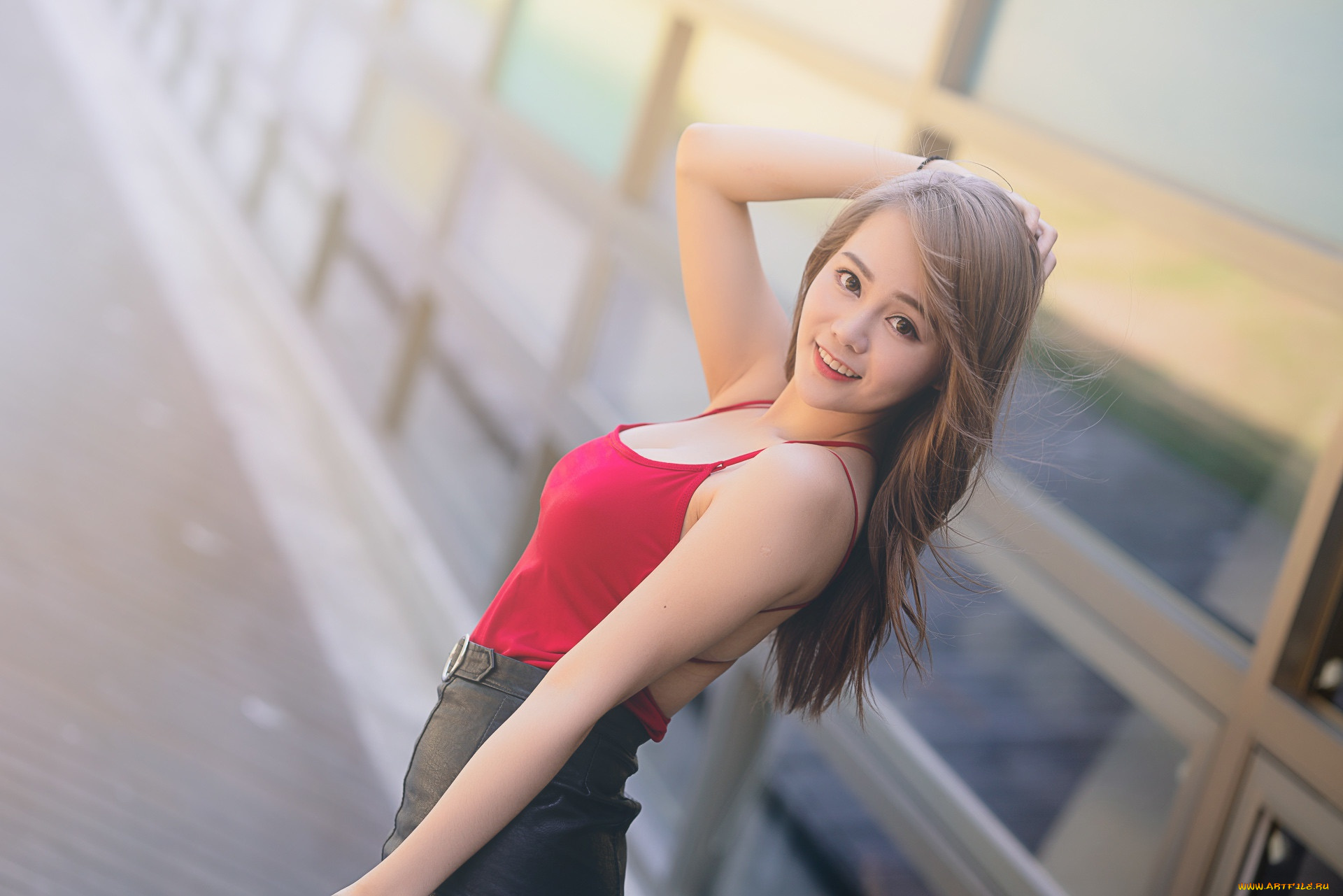 девушки, -, азиатки, девушка