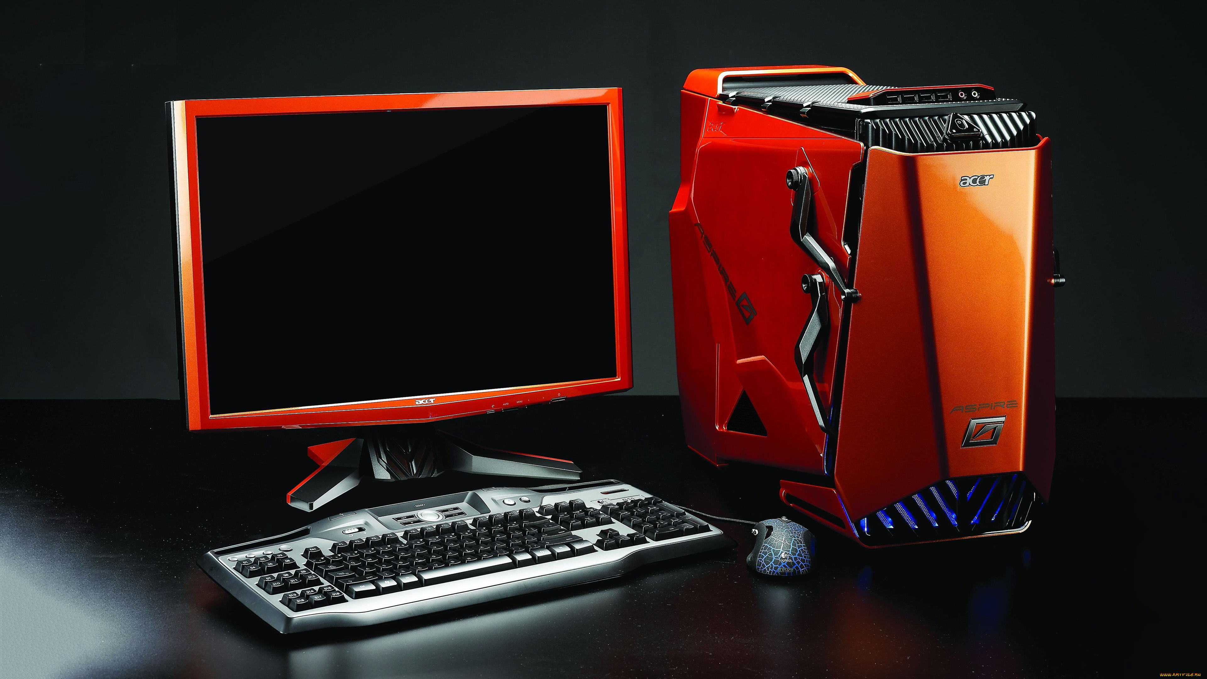компьютеры, acer, монитор, мышь, улавиатура, системный, блок