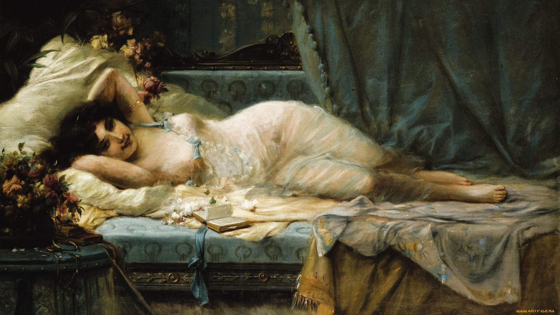 рисованное, hans, zatzka, женщина