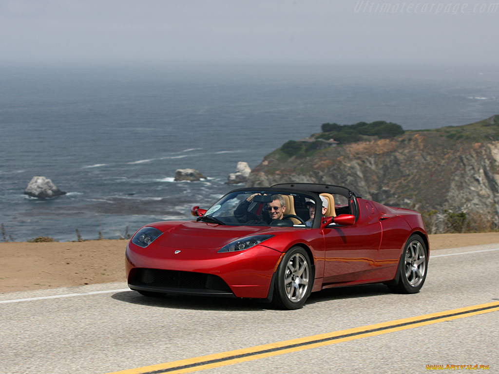 tesla, roadster, автомобили
