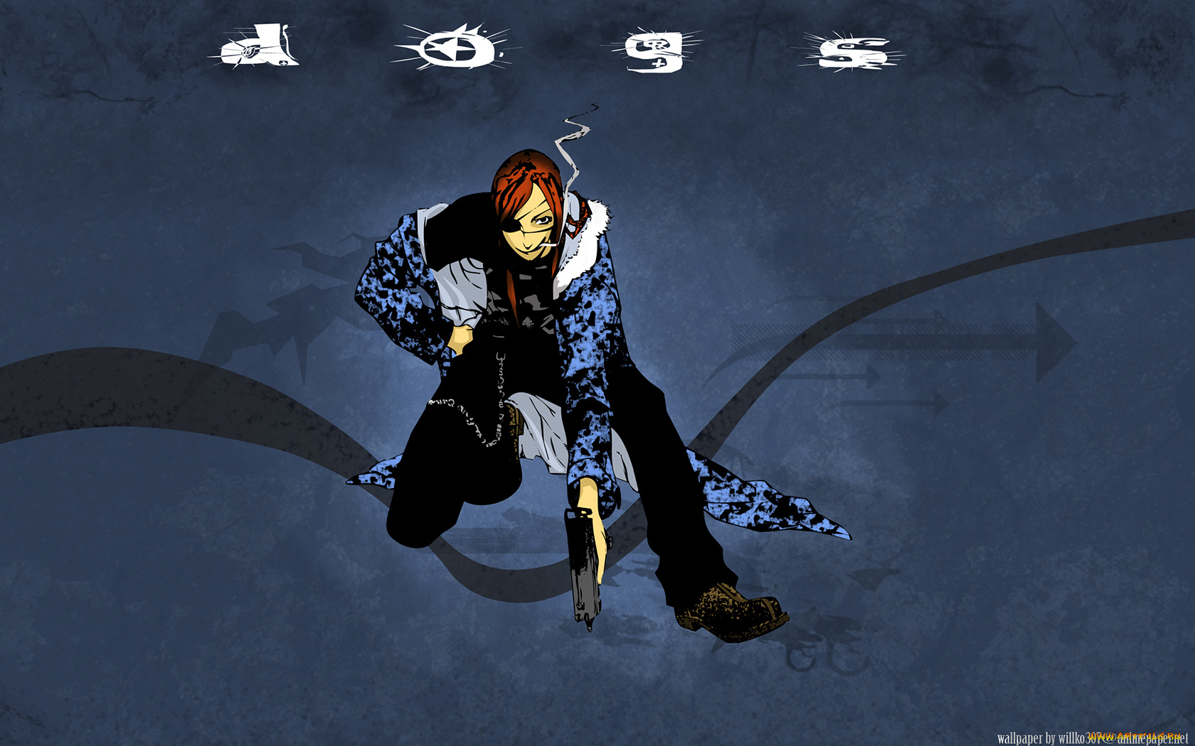 аниме, dogs, bullets, carnage