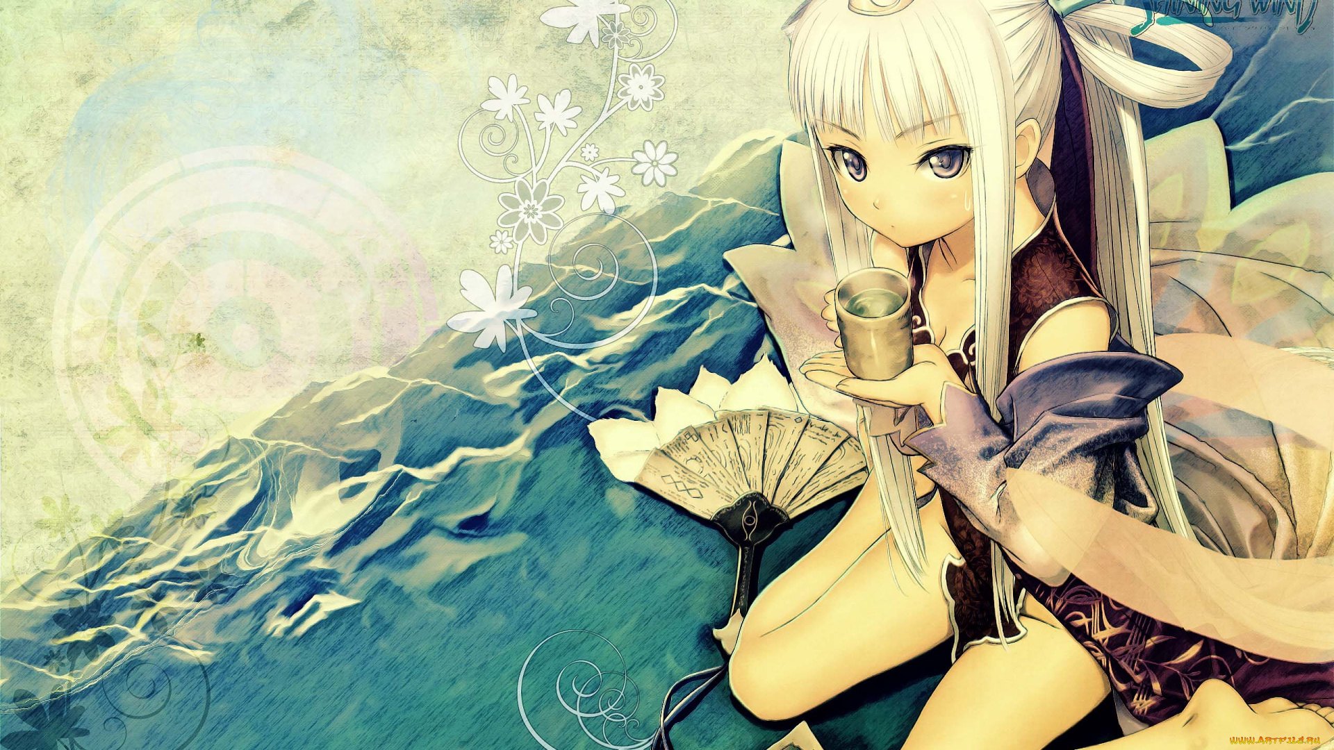 аниме, shining, tears, wind