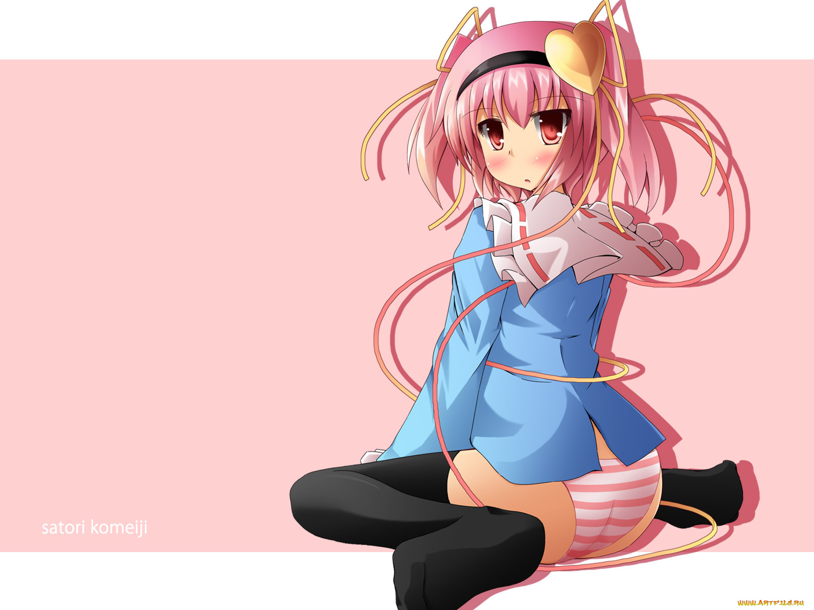 аниме, touhou, satori, komeiji