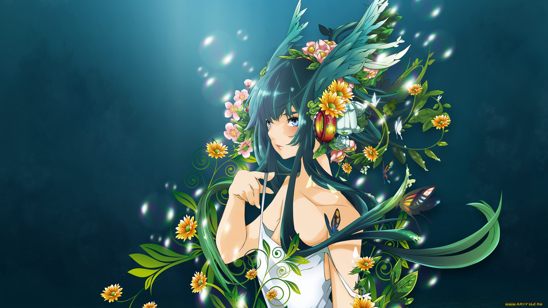 аниме, headphones, instrumental, лето