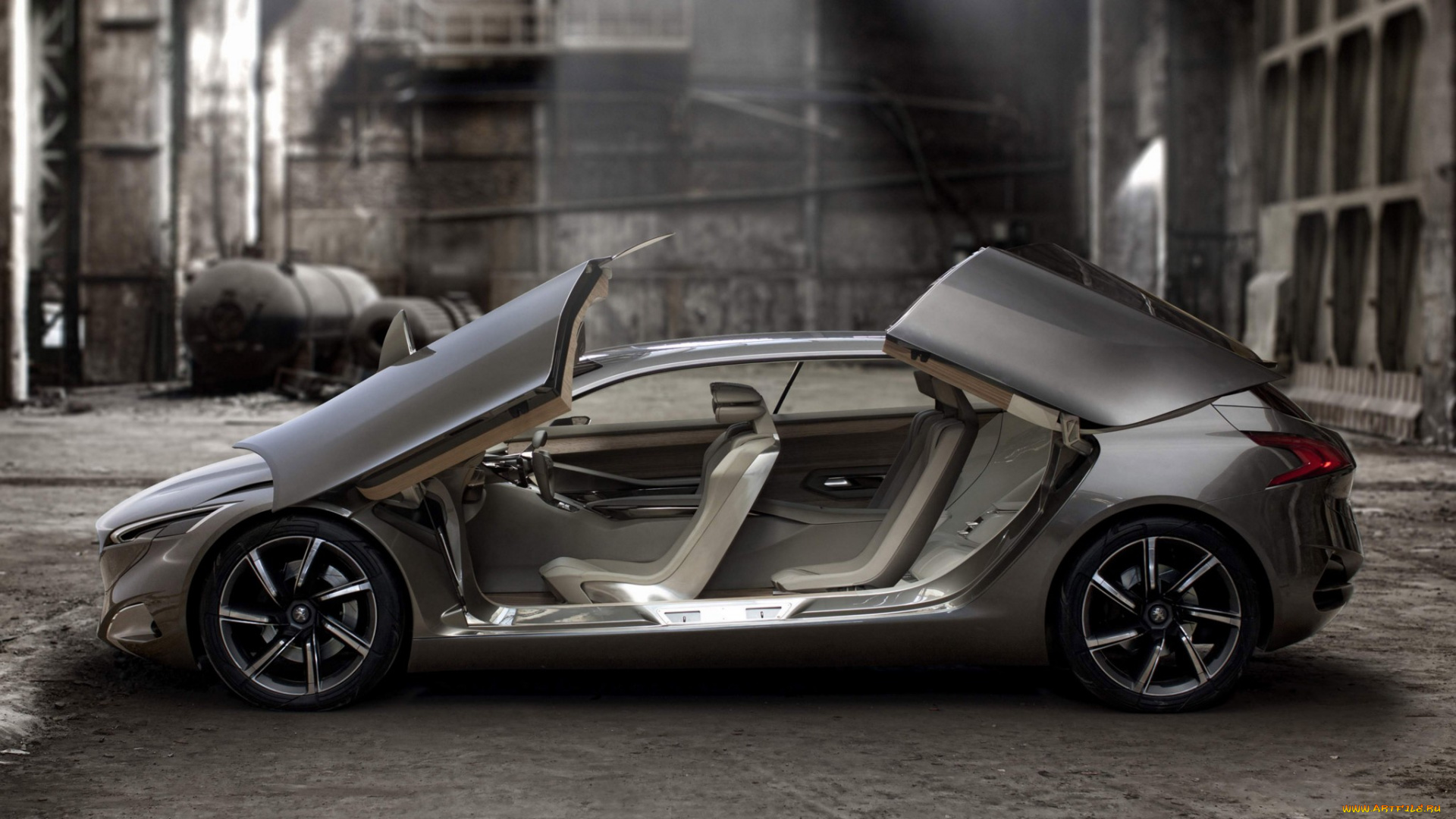 peugeot, hx1, concept, автомобили, 3д