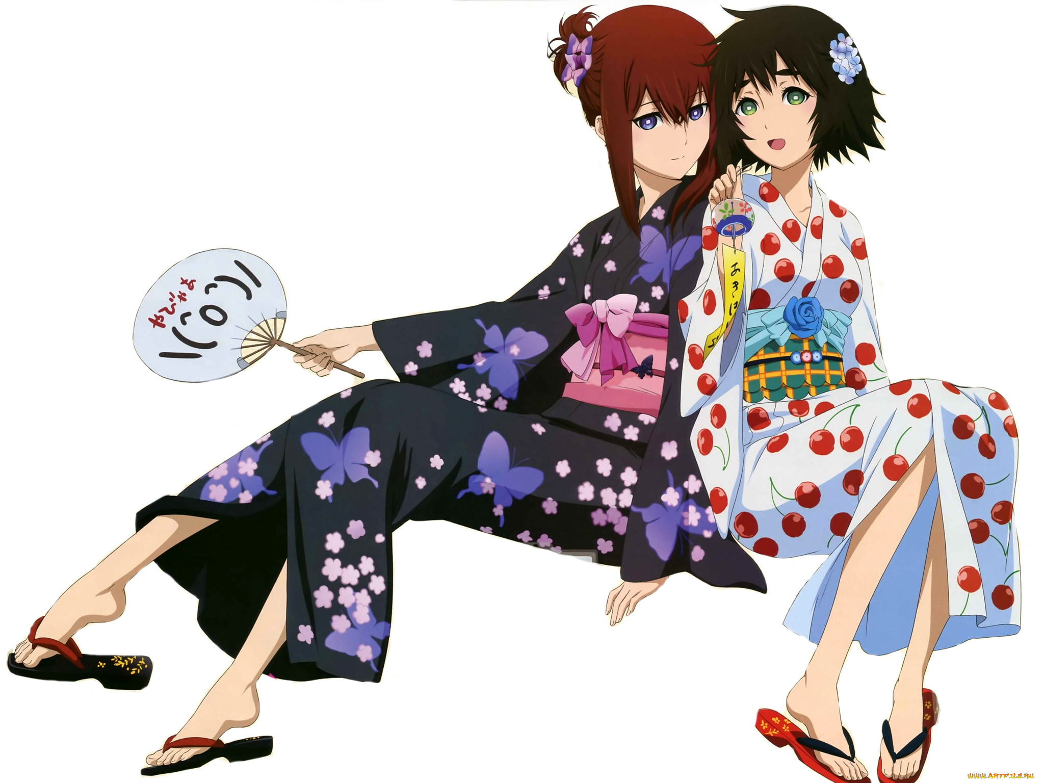 аниме, steins, gate, девушки