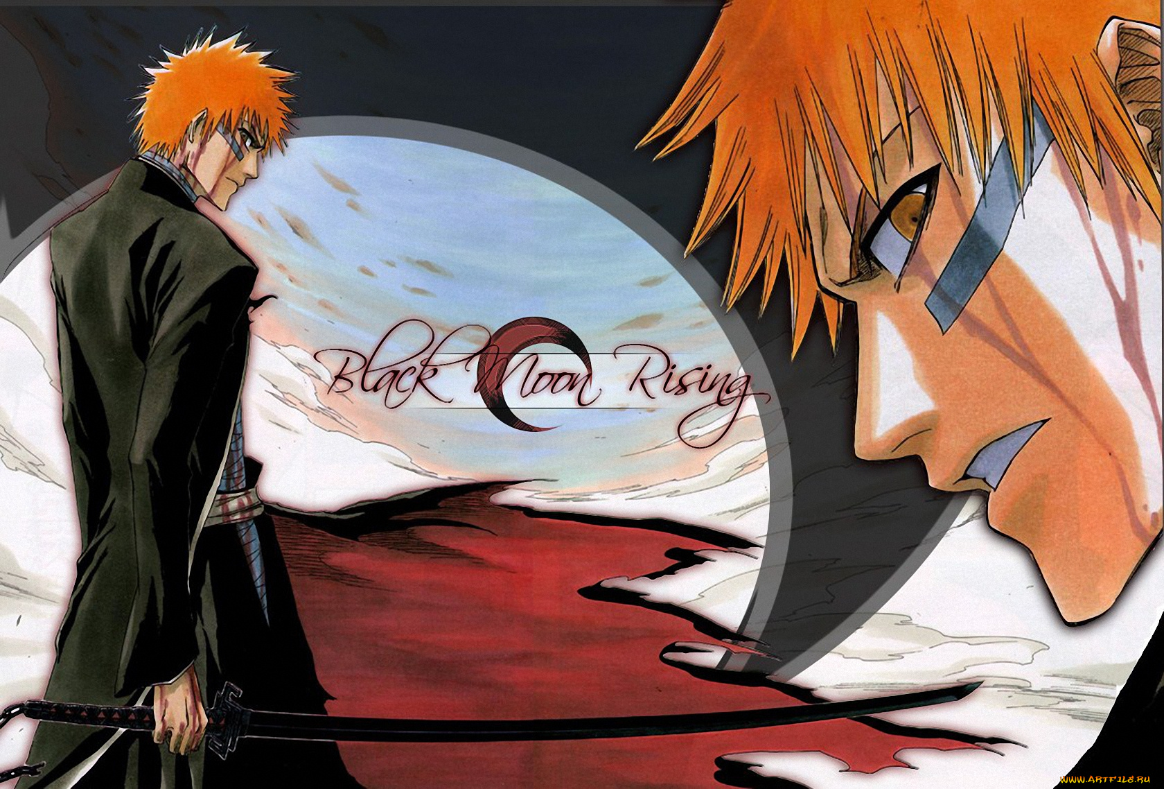 аниме, bleach, ichigo, bankai, ичиго