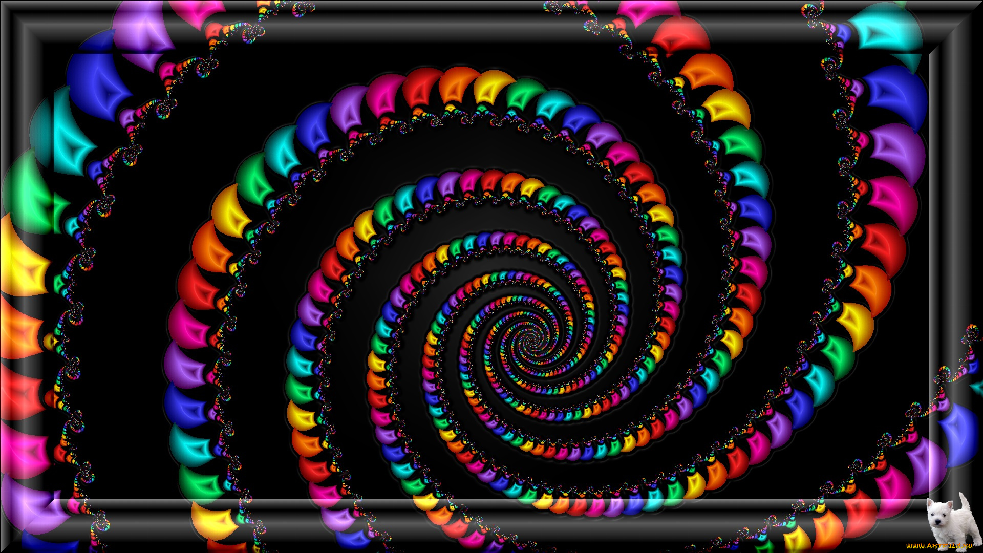 3д, графика, fractal, фракталы, узор, цвета, фон