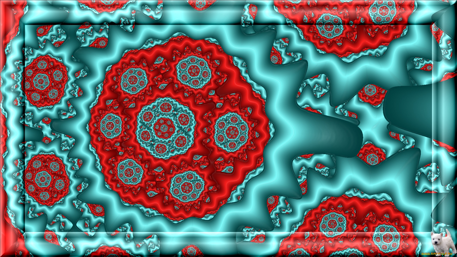 3д, графика, fractal, фракталы, узор, цвета, фон