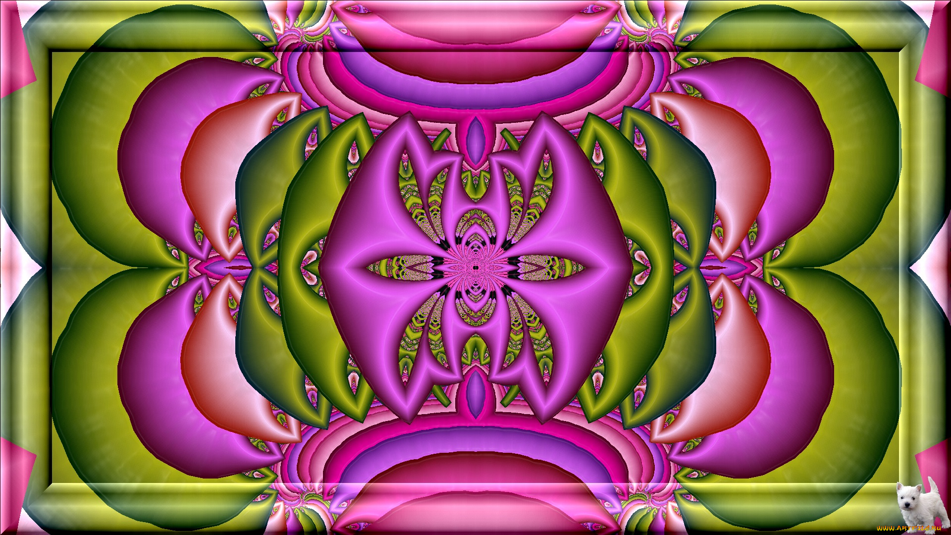 3д, графика, fractal, фракталы, узор, цвета, фон