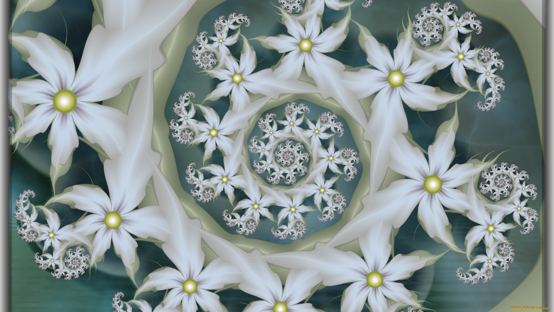 3д, графика, fractal, фракталы, узор, фон