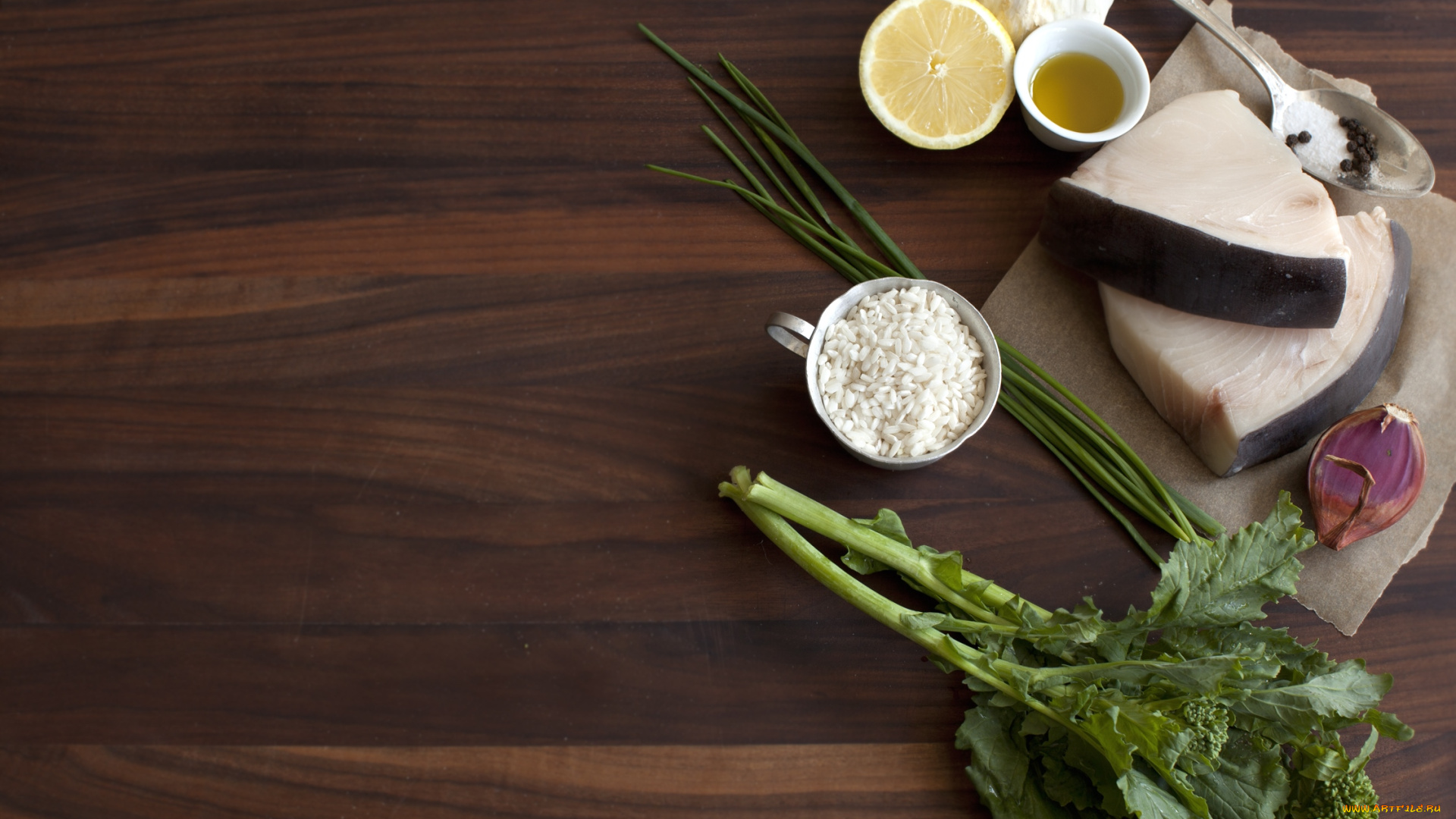 еда, разное, салат, специи, ингредиенты, тунец, рис