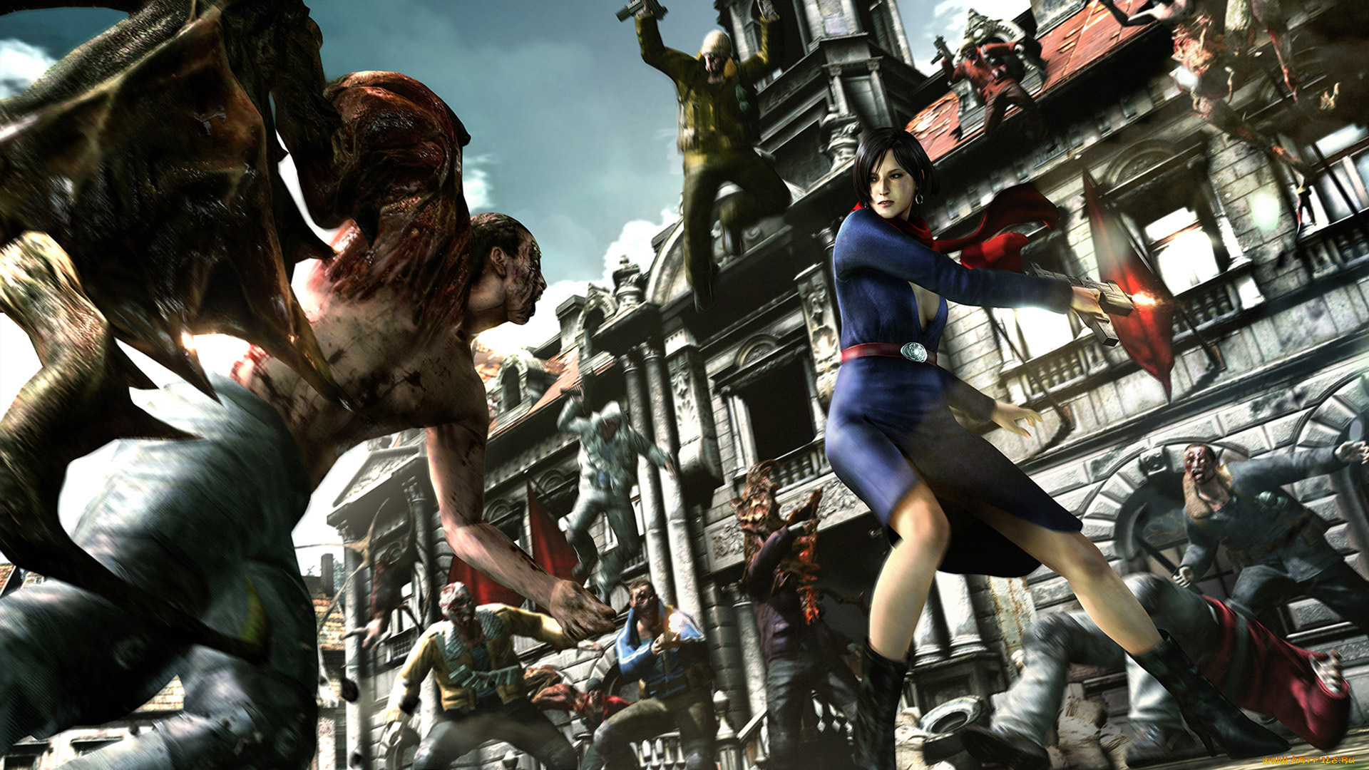 resident, evil, видео, игры, существа, девушка