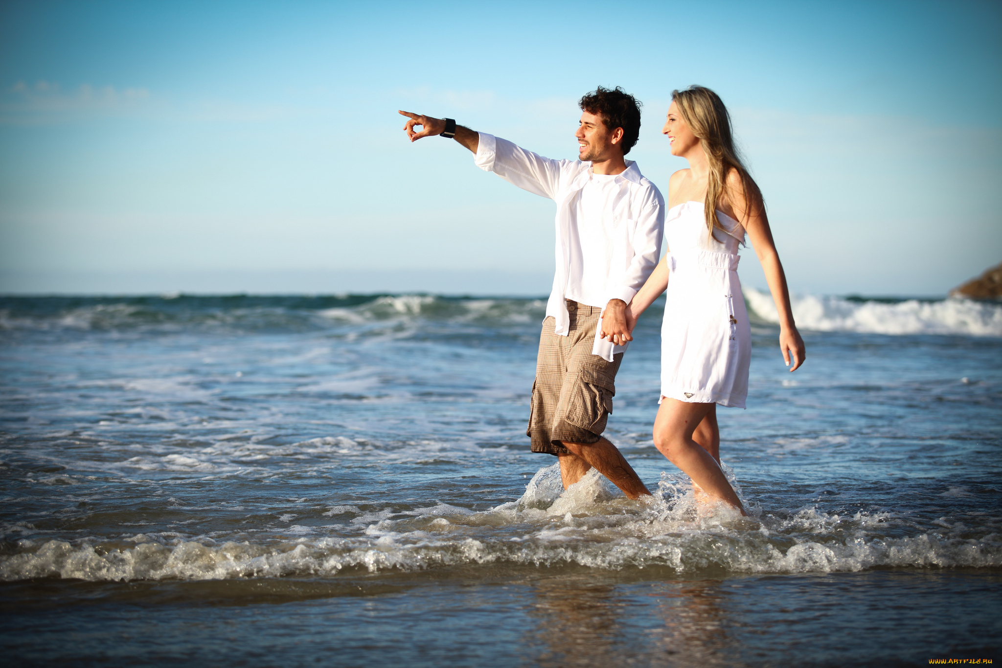 разное, мужчина, женщина, море, пара