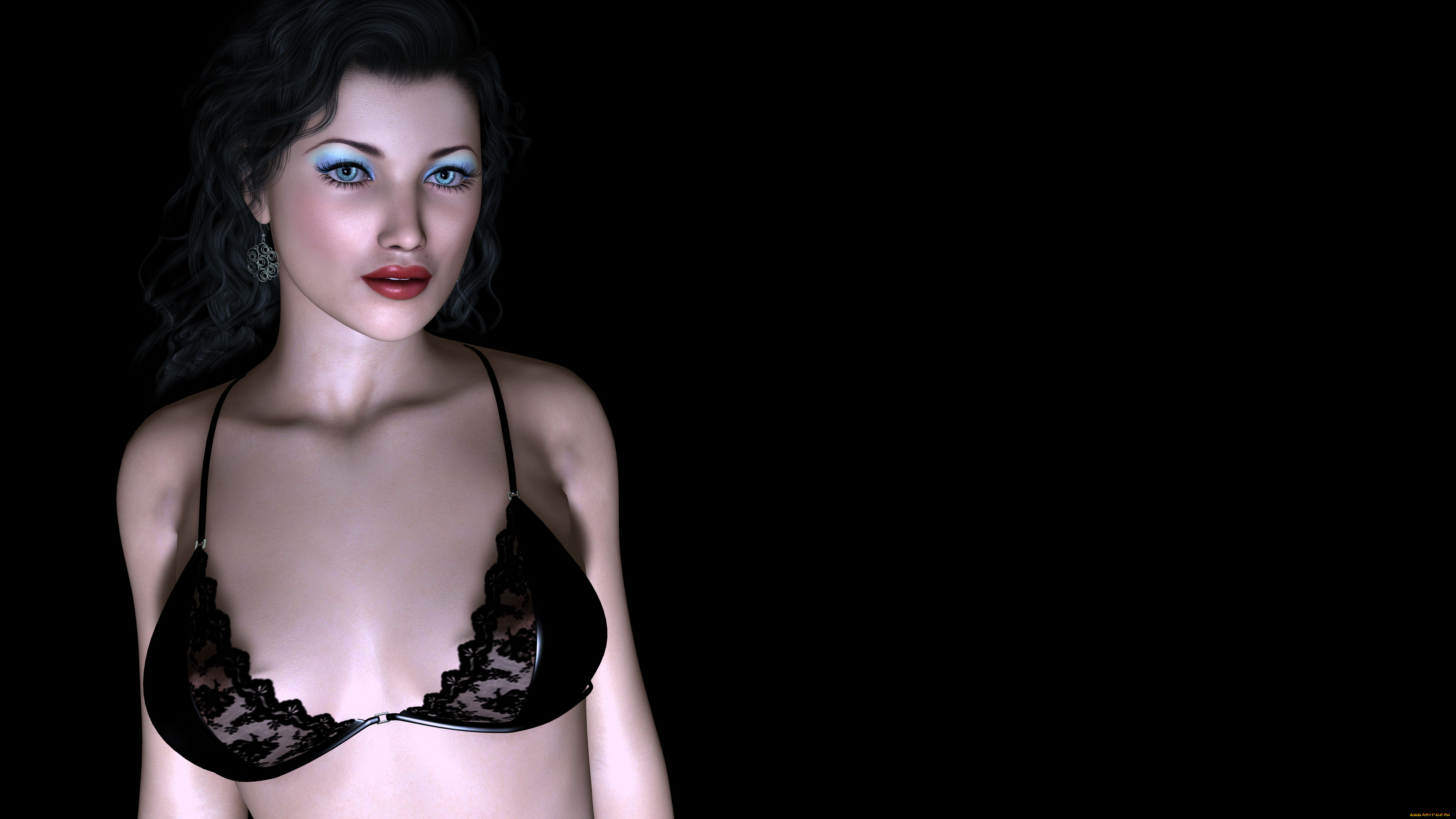 3д, графика, people, люди, взгляд, девушка