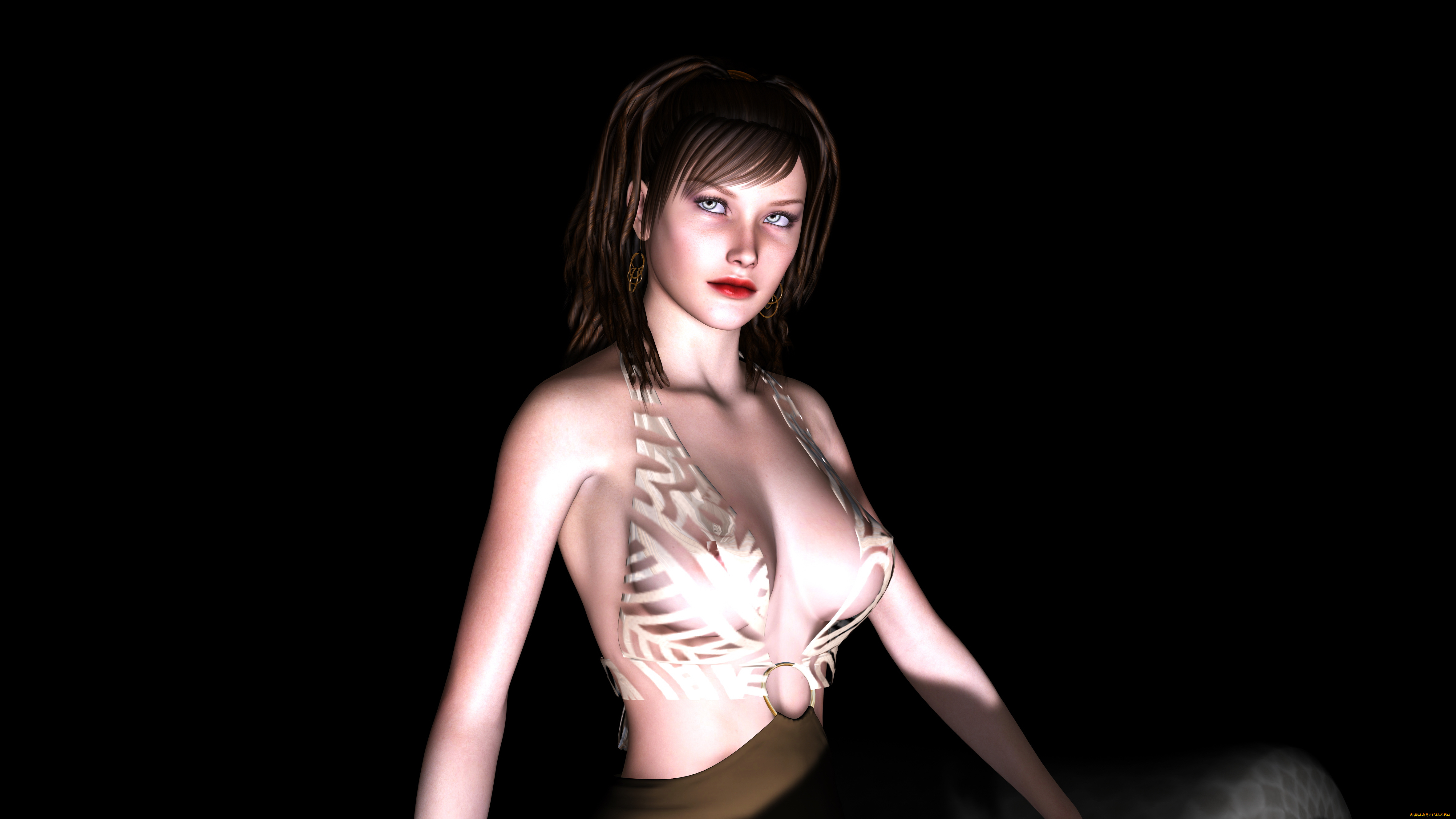 3д, графика, people, люди, взгляд, девушка