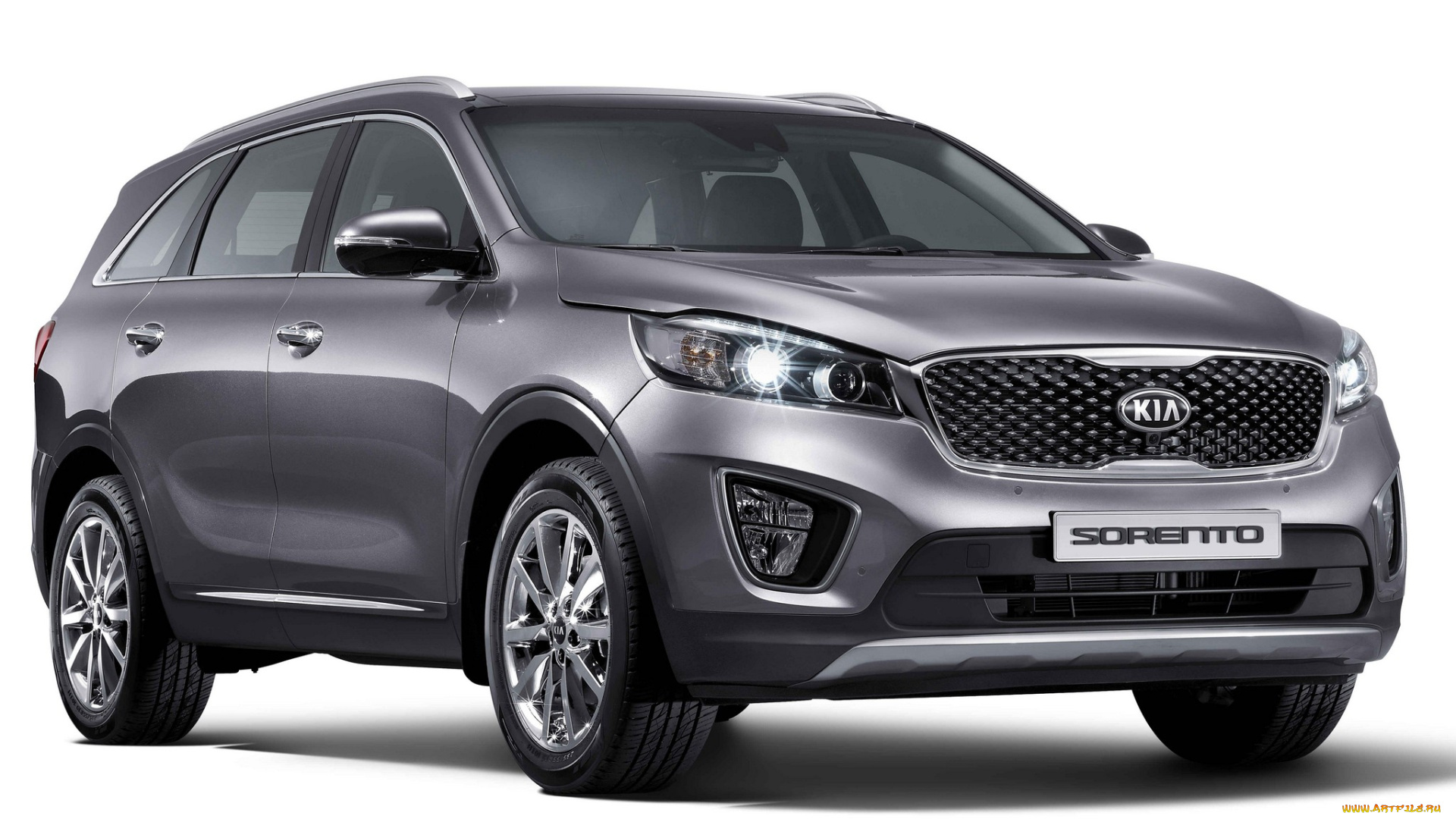 автомобили, kia, sorento, ko-spec, um, 2014г, серый