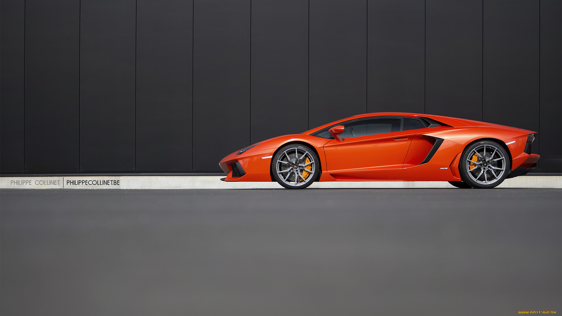 автомобили, lamborghini, оранжевый, красный, aventador