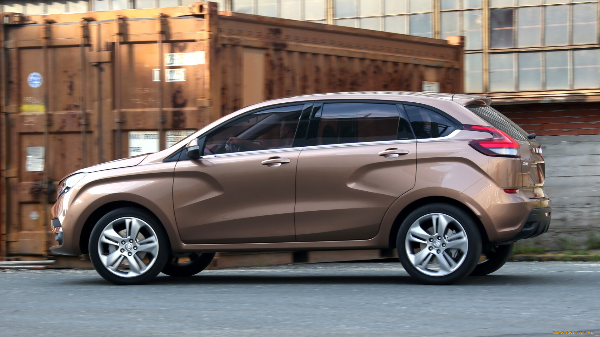 автомобили, ваз, lada, 2014г, коричневый, concept, xray