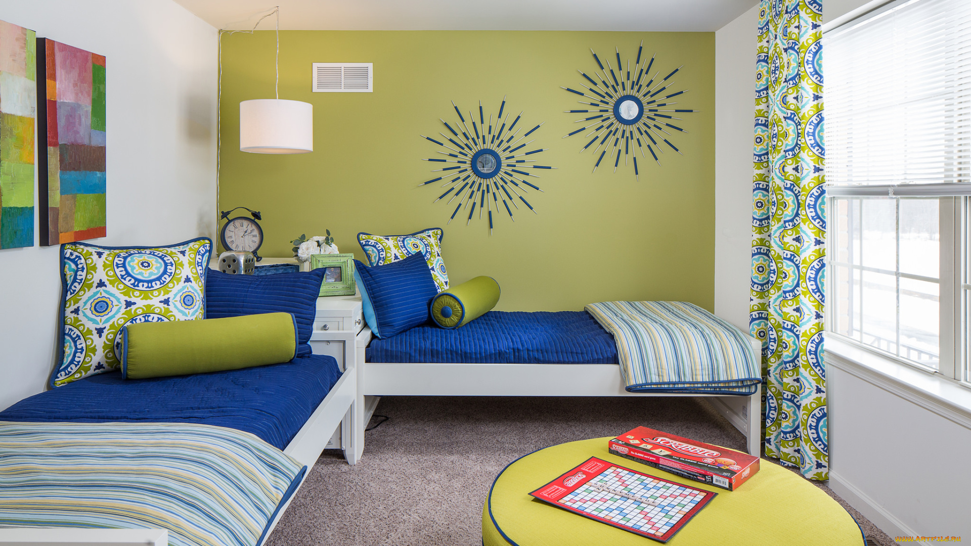 интерьер, спальня, дизайн, оформление