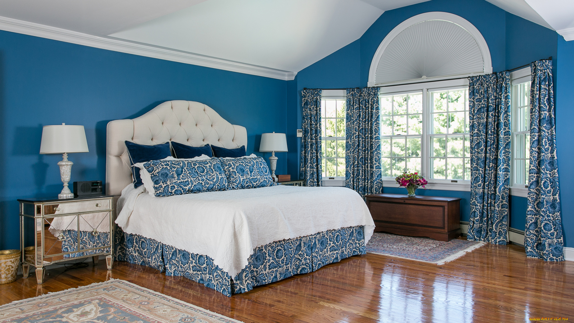 интерьер, спальня, оформление, дизайн