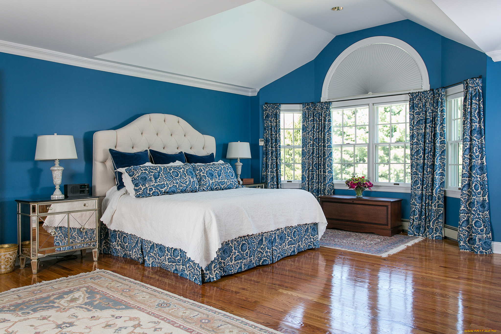 интерьер, спальня, оформление, дизайн