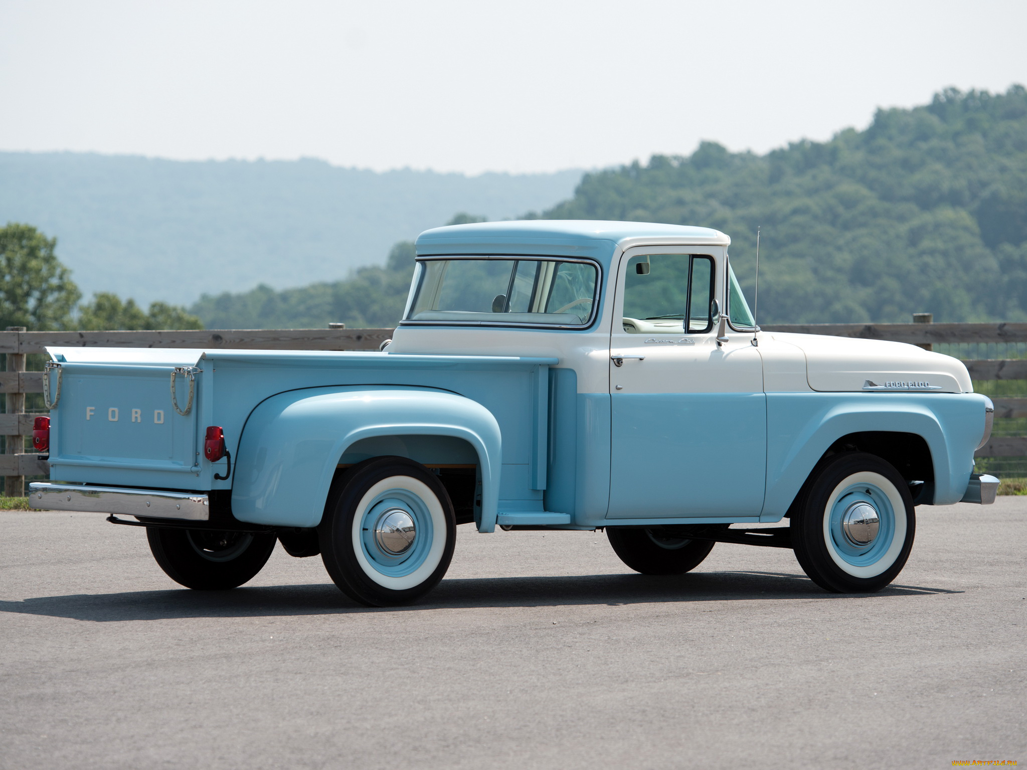 автомобили, ford, 83, pickup, flareside, cab, f-100, custom, 1958