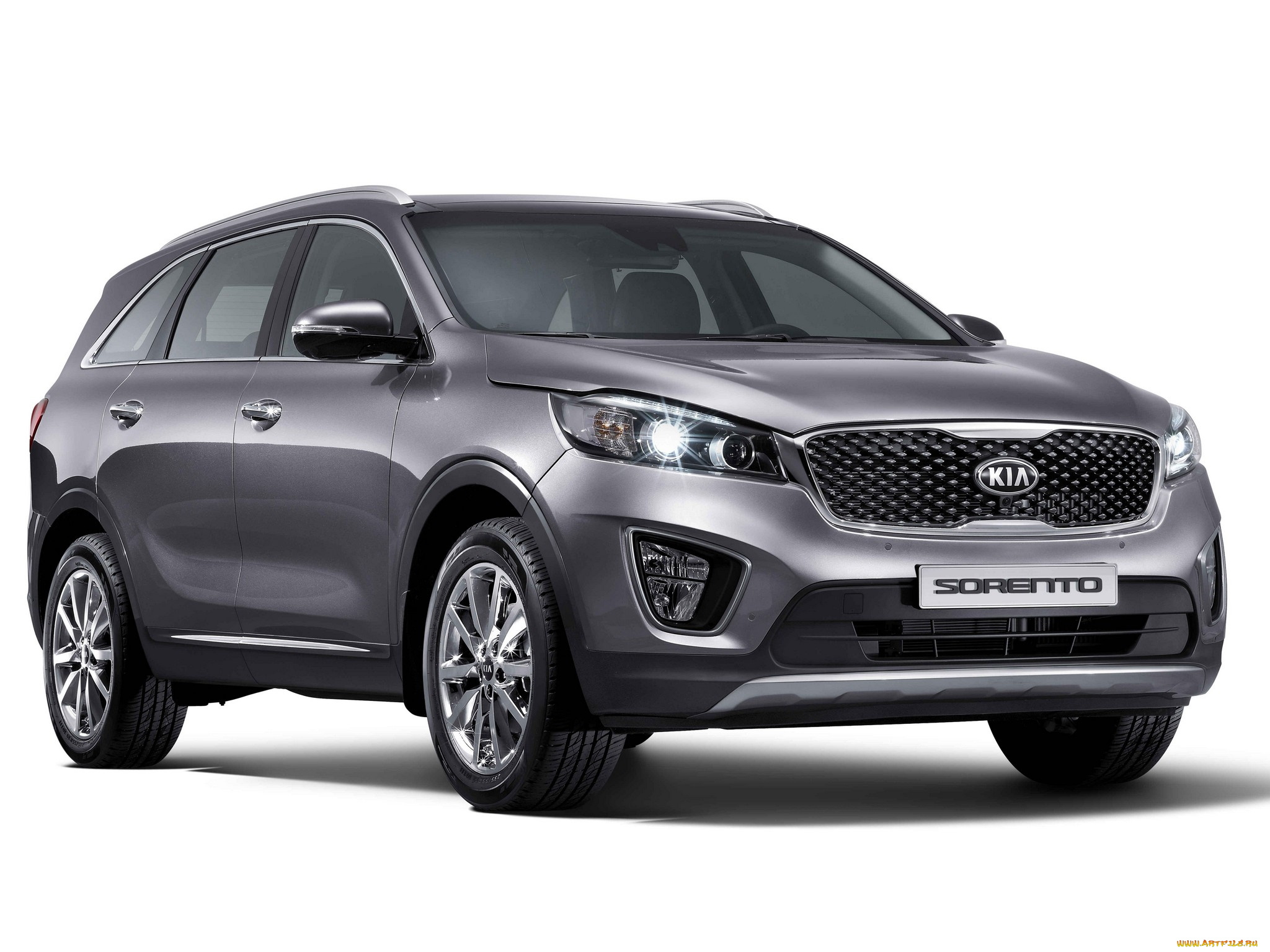 автомобили, kia, sorento, ko-spec, um, 2014г, серый
